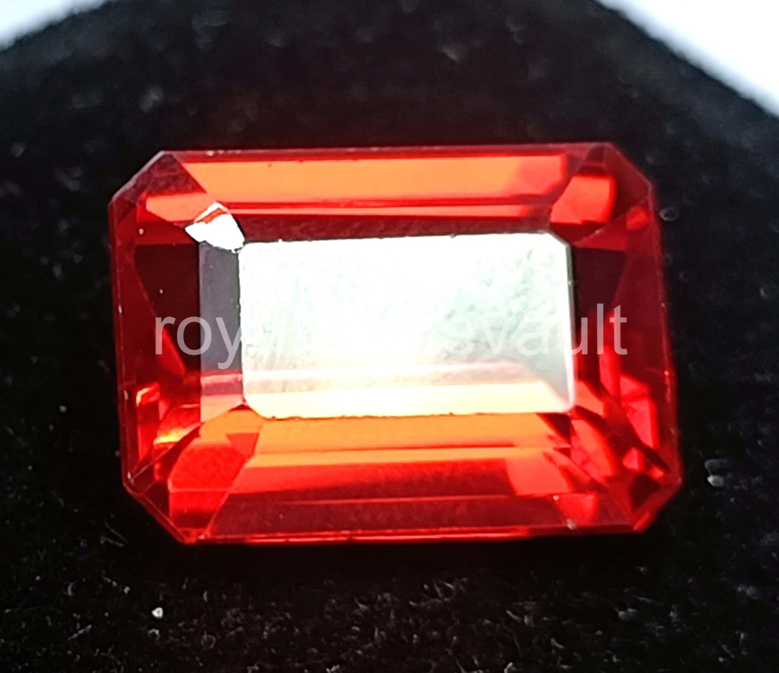 12.30 Ct Natural Orange Sapphire Emerald Shape IGL Certified Loose Gemstone 5AOR