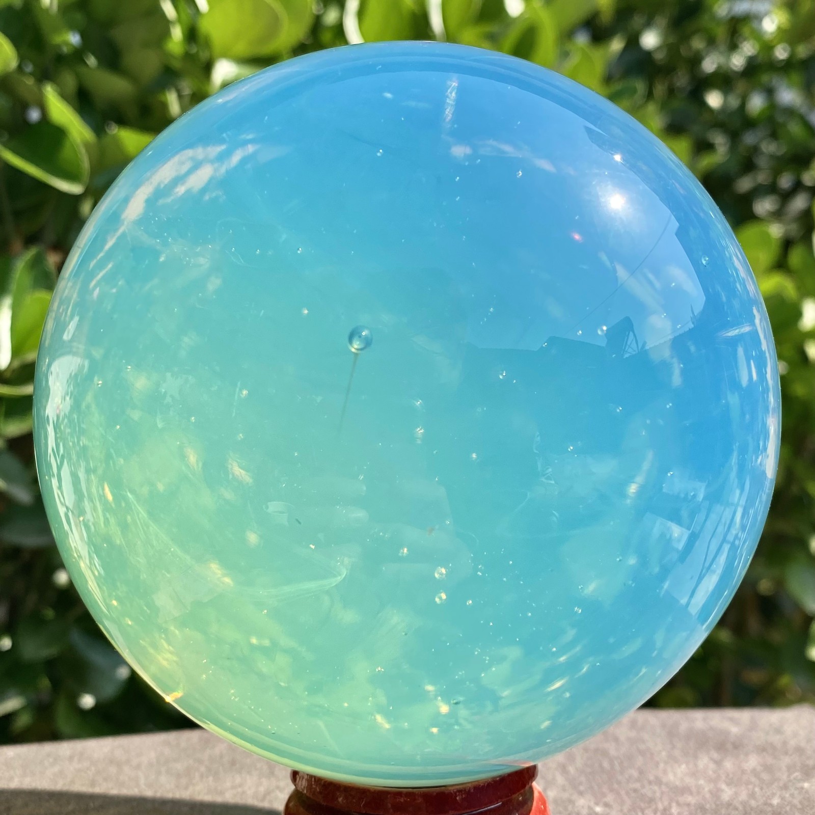 3.12LB Artificial protein stone ball rainbow crystal gemstone spiritual healing