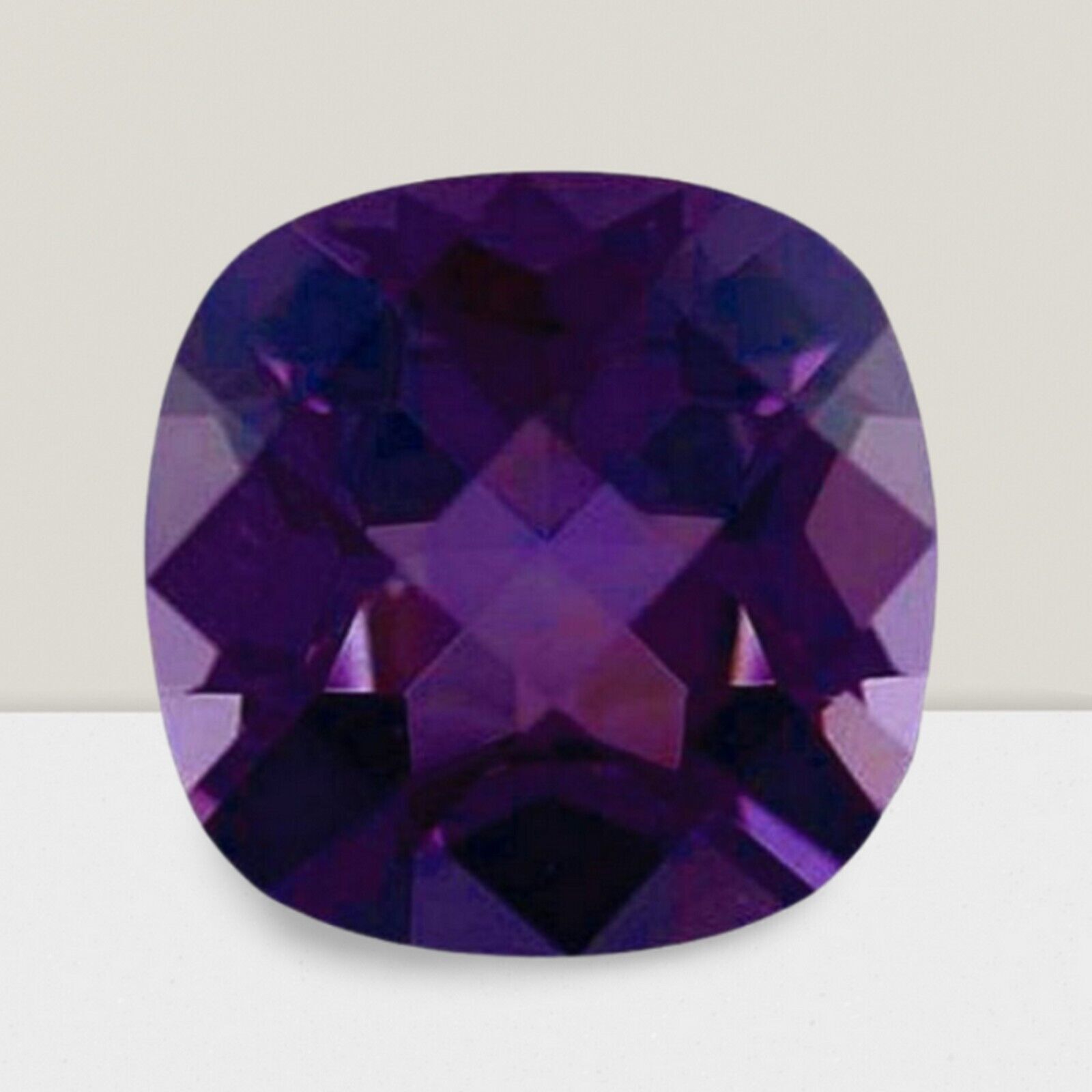 Amethyst Cushion Cut Gemstone 4.50 Cts – 11 mm Calibrated Loose Gem