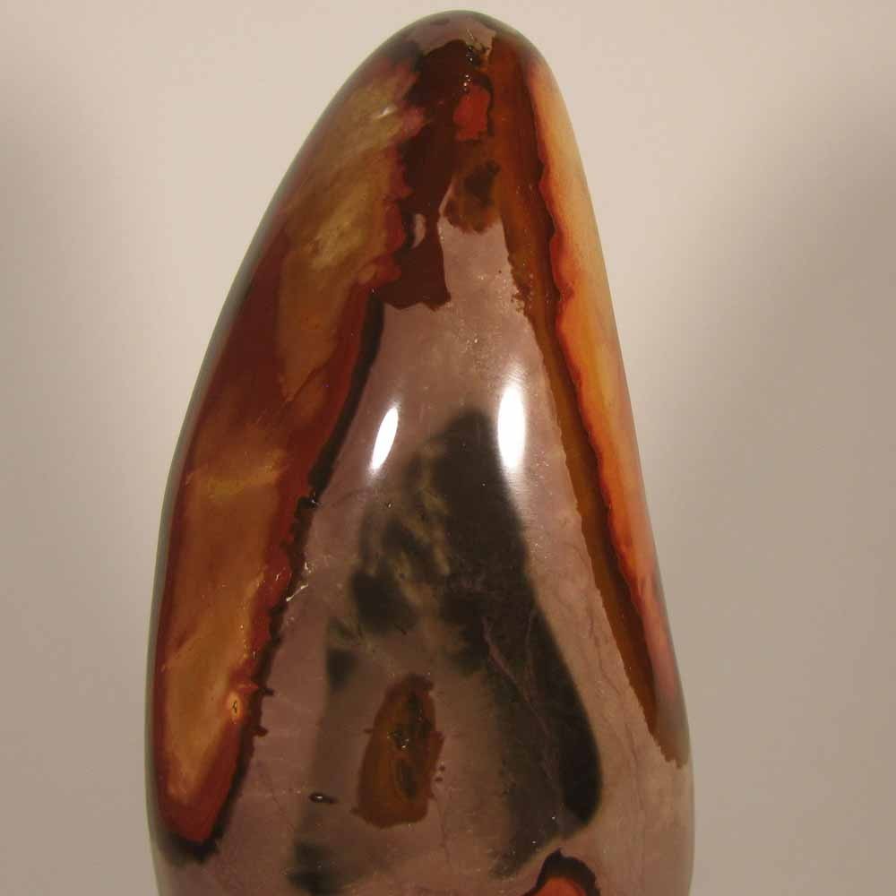 5.4″ POLYCHROME JASPER Gemstone Polished Freeform Standup – Madagascar – 1.6 lbs