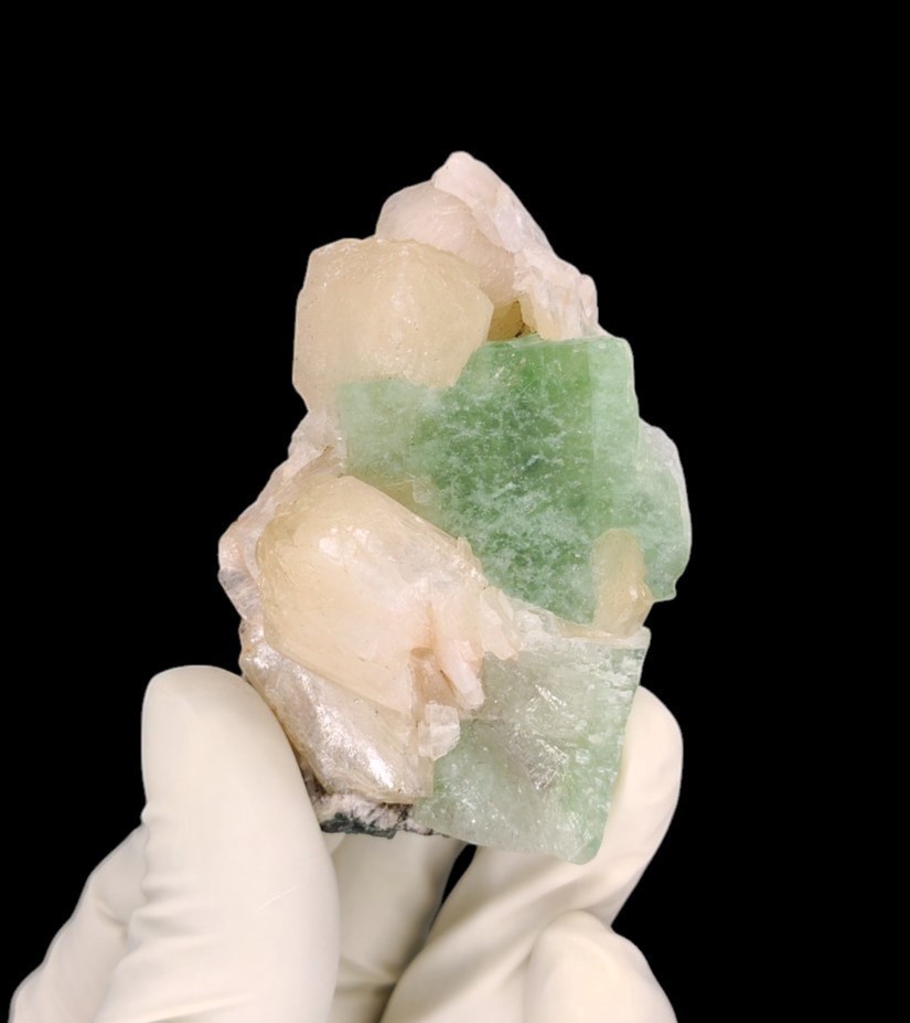 Natural Green Apophyllite In Stilbite Minerals #11