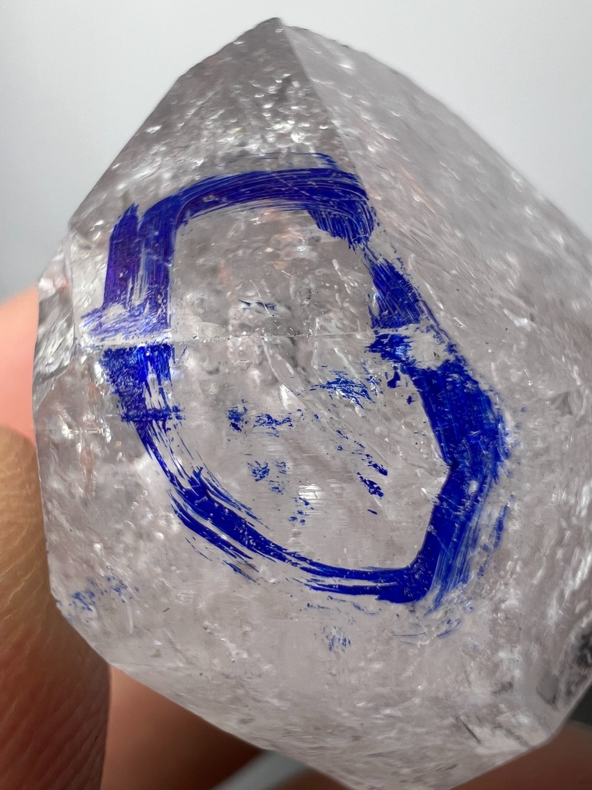 117 Ct Rare! Enhydro Quartz Crystal | Moving water Bubble inside from Pakistan