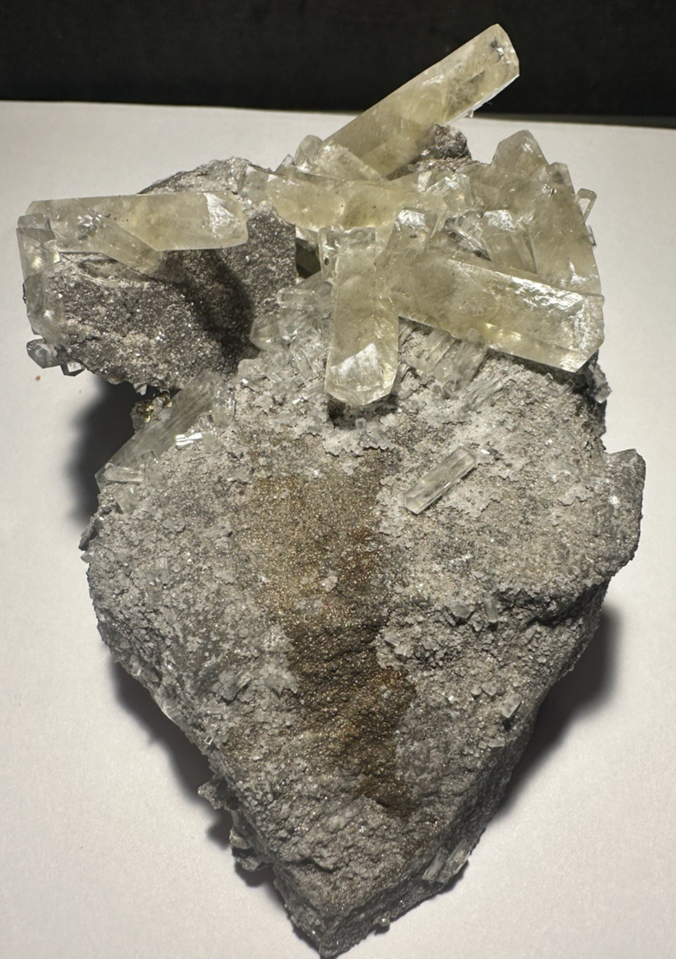 205 gm Golden Dogtooth Calcite Dog Tooth Crystals Sweetwater Mine Missouri!!!