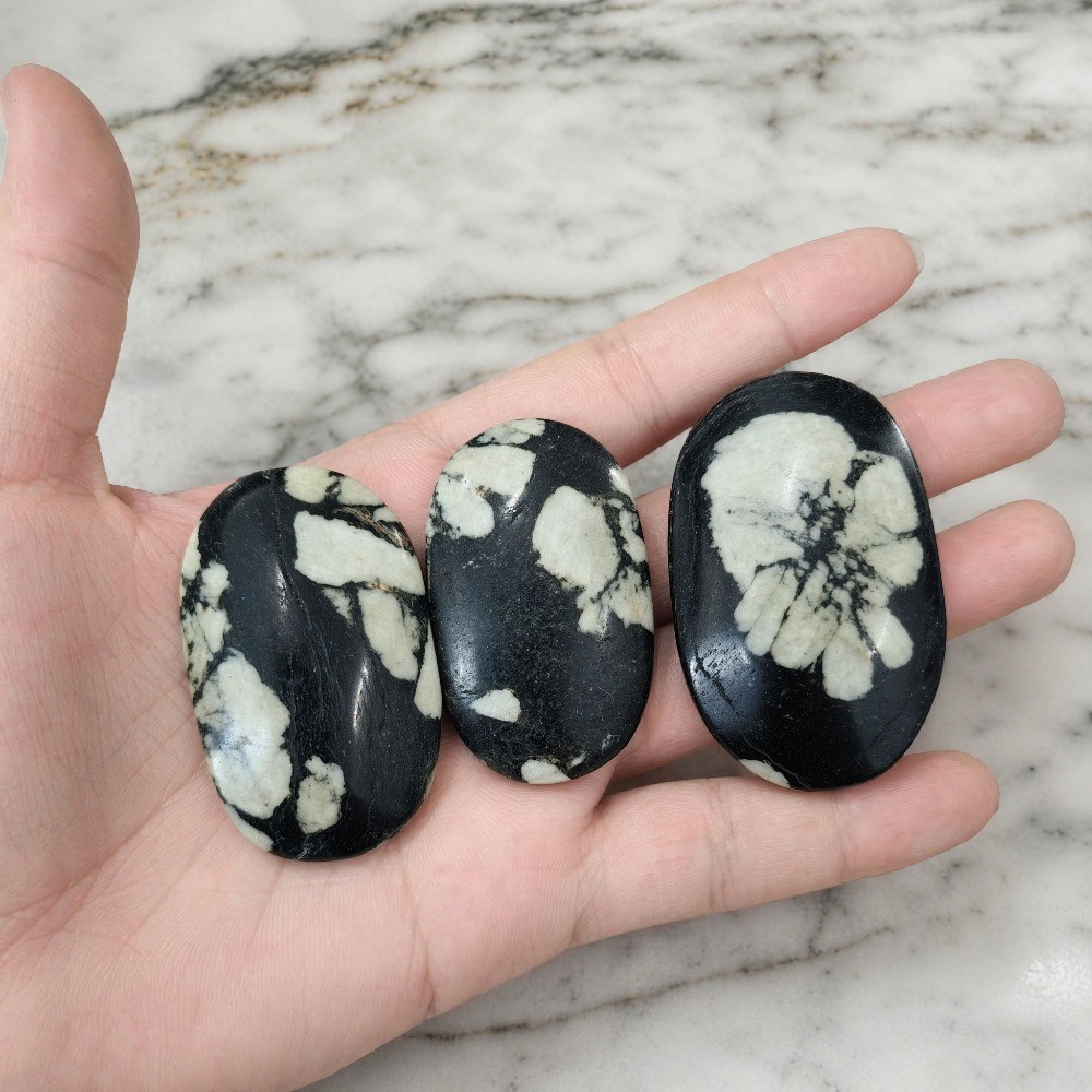 50-100g Random Irregular Chrysanthemum Crystal Palm Stone Healing Decor Gift