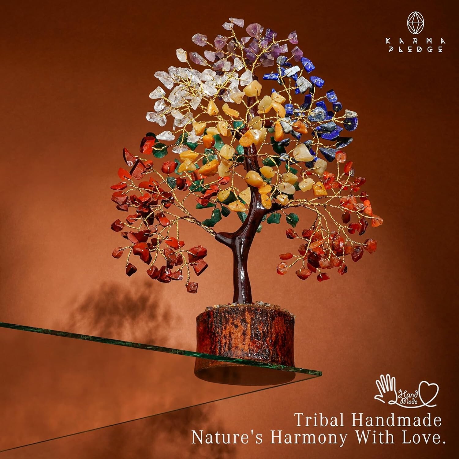 9.5-Inch Chakra Tree of Life – Exquisite Bonsai for Home Office Decoration