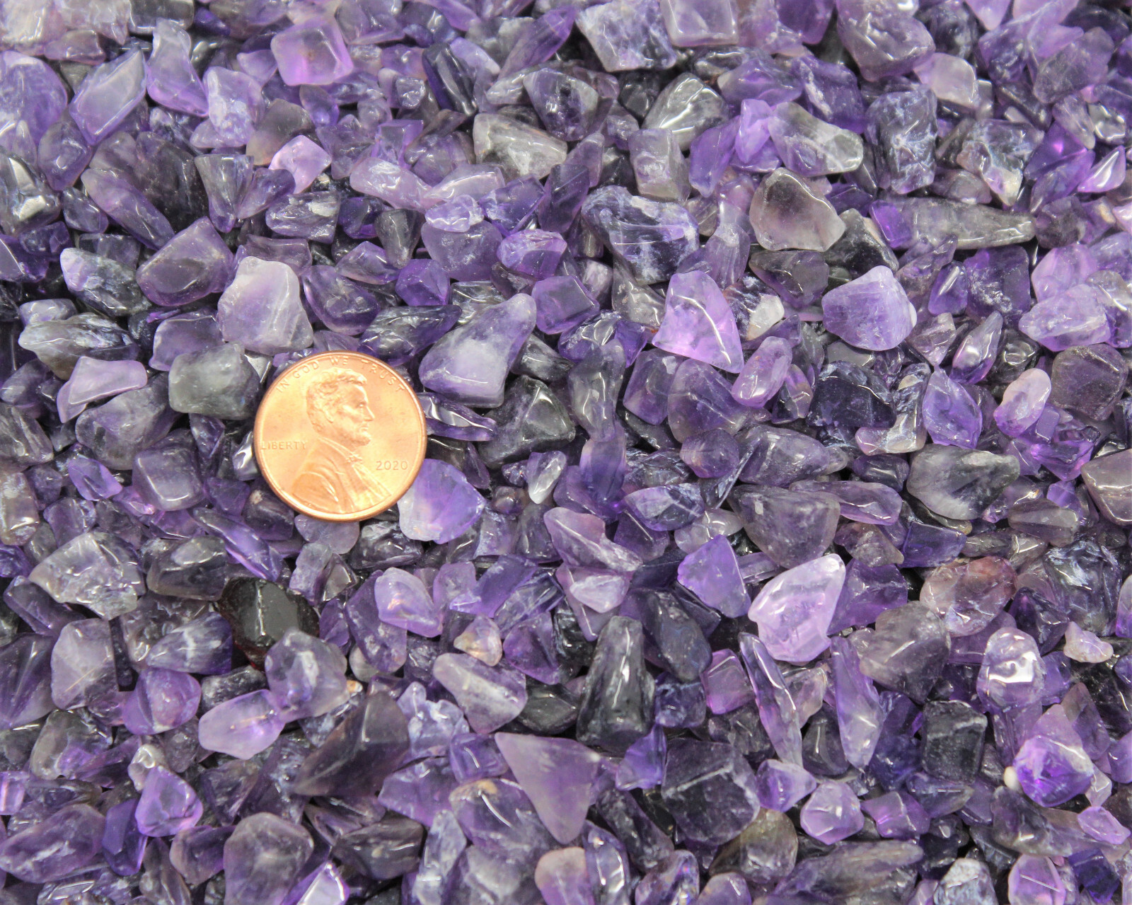 Amethyst Semi Tumbled Gemstone Mini Chips 5-15 mm, ‘A’ Grade Wholesale Bulk Lots