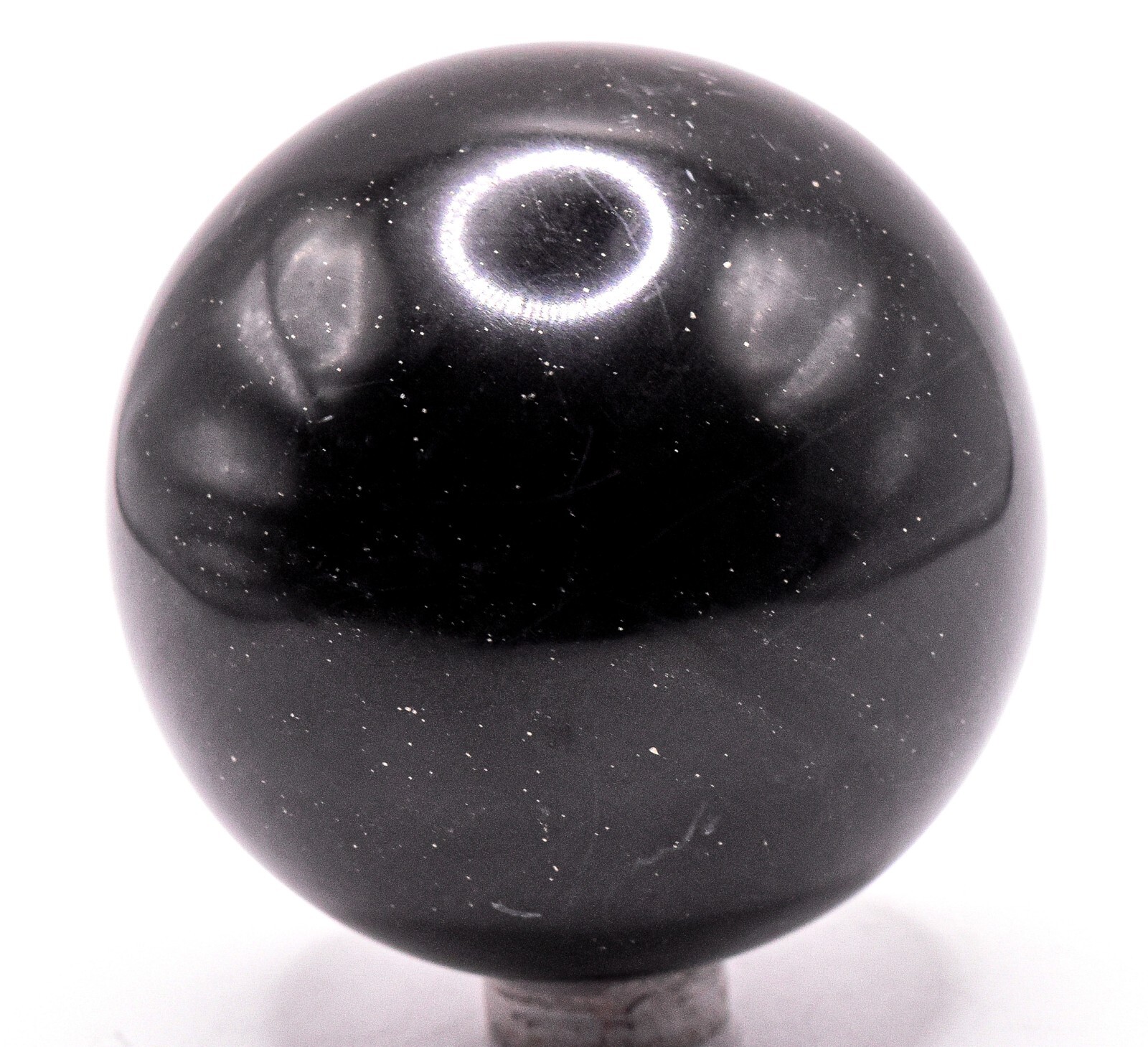 2.3″ Black Onyx Sphere Polished Peruvian Gemstone Crystal Mineral Décor Ball
