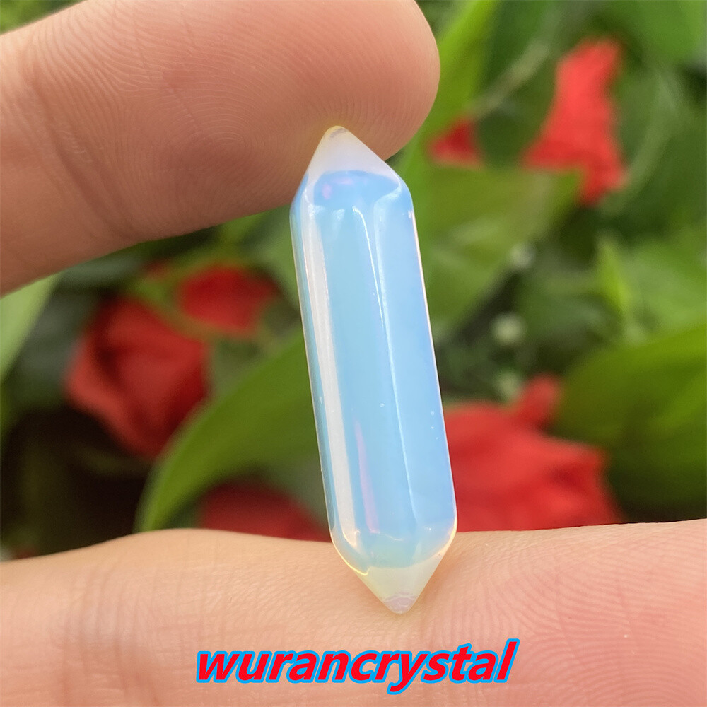 A+ Obelisk Opalite Quartz crystal skull Wand Double Point Healing DIY gift 10pcs