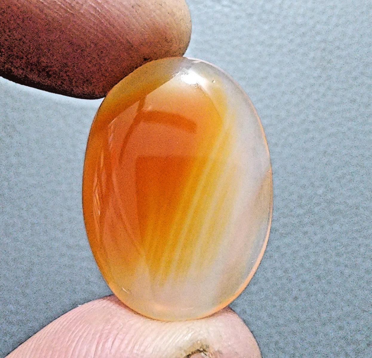 Adorable Rare Banded Onyx Cabochon 31 Crt Oval Shape Gemstone For Jewelry