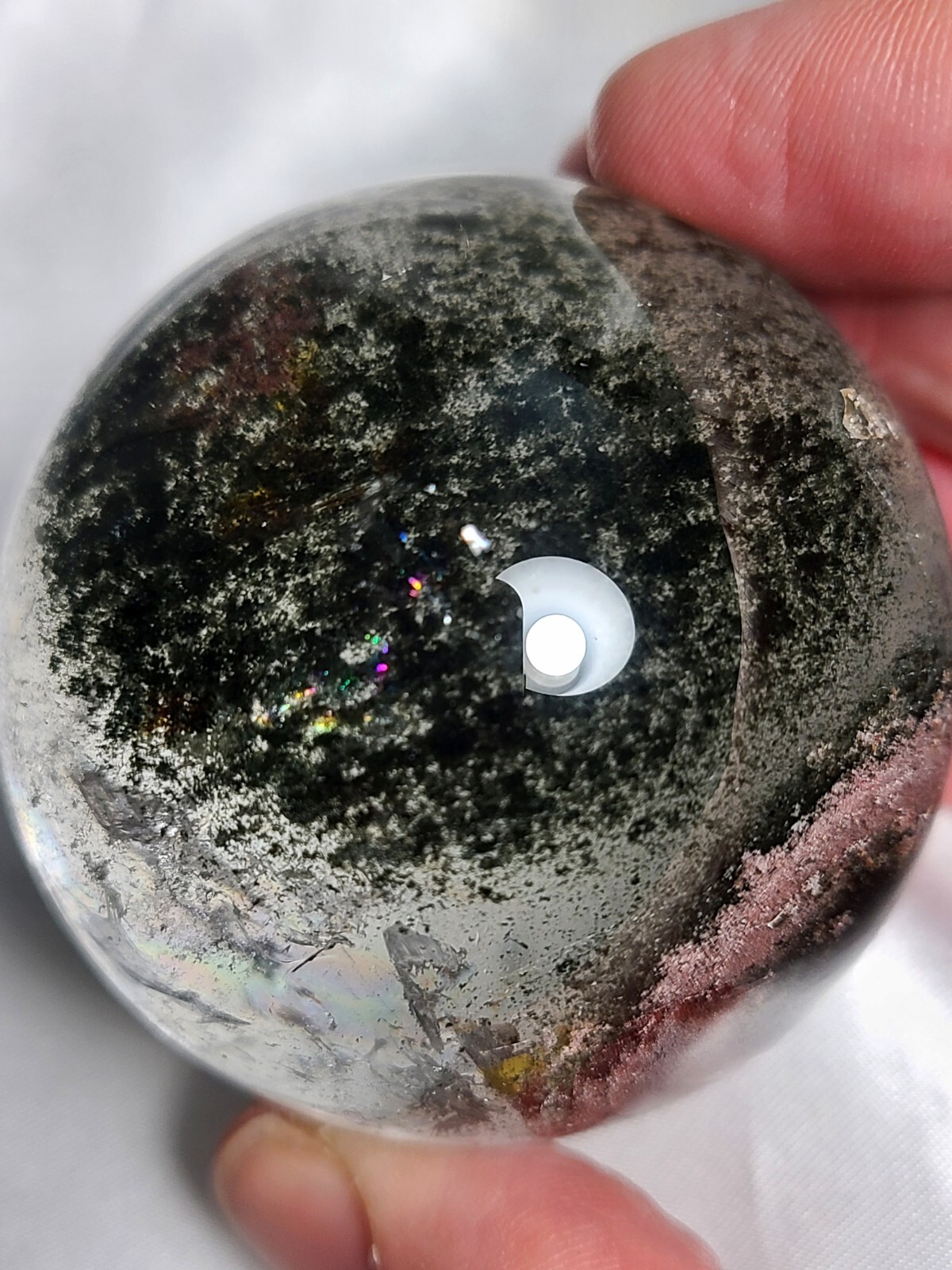 2″ 51mm 179g AA++ Stunning Garden Quartz Massive Rainbows Sphere Crystal Ball