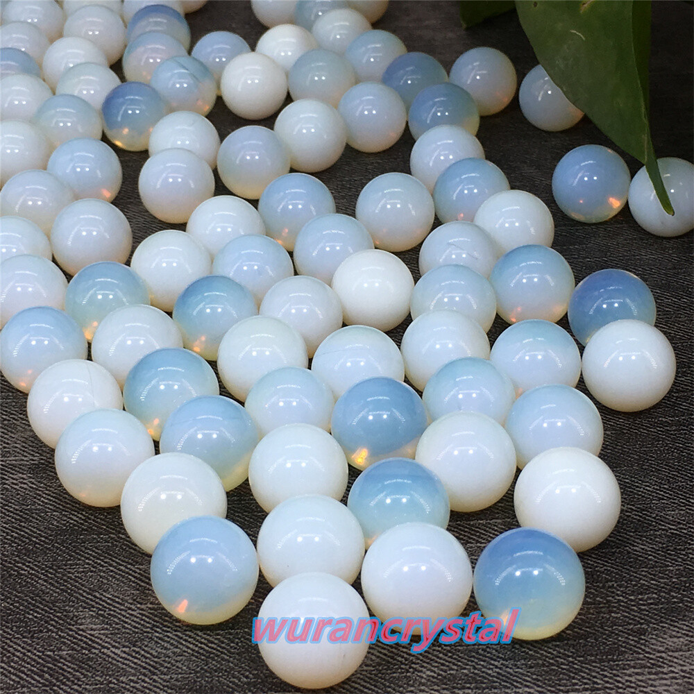 Top Opalite Gem Ball Quartz crystal skull reiki Healing Sphere Decor point 50pcs