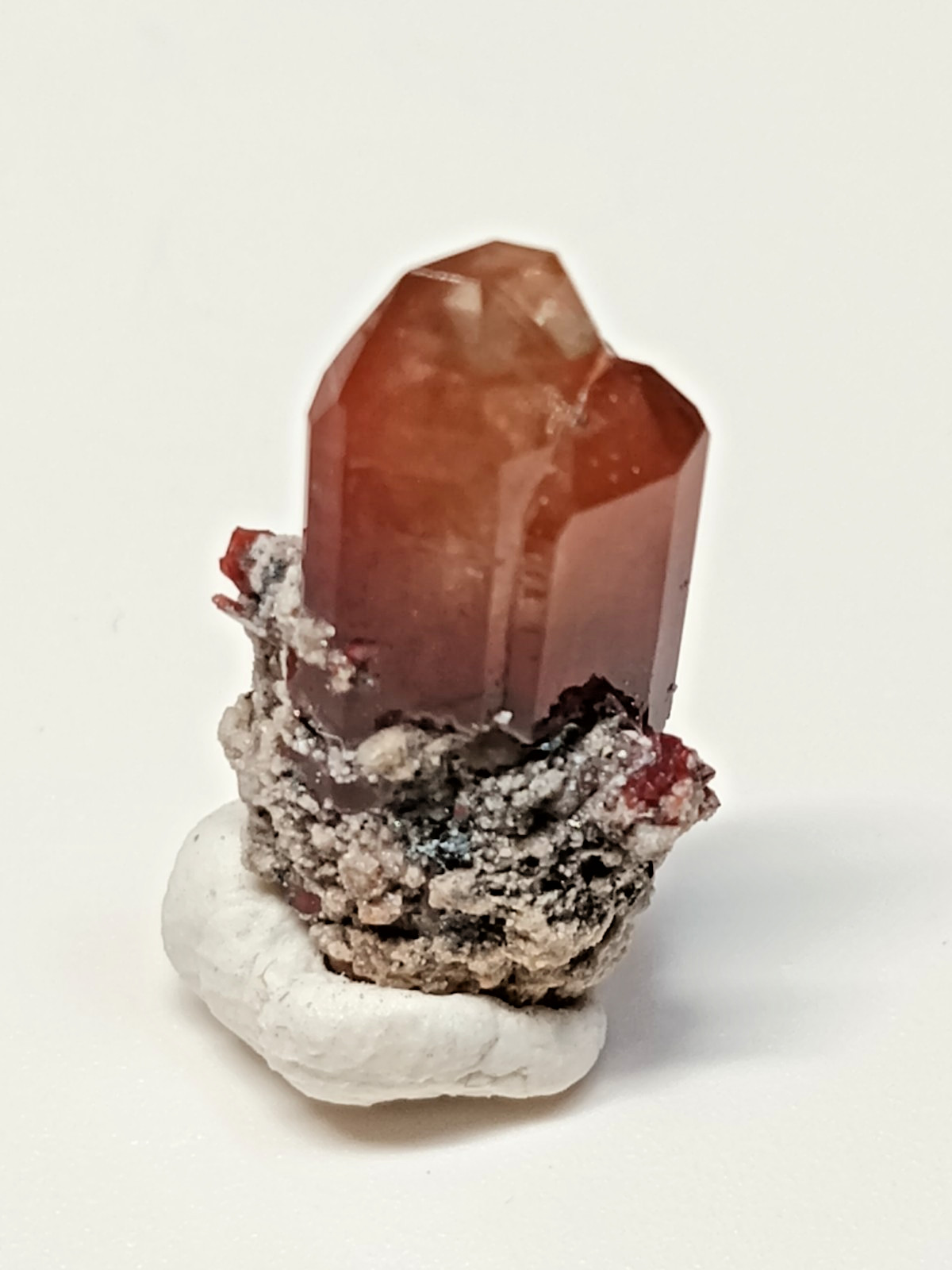 Natural Mexican Red Topaz Crystal Terminated Raw Gemstone Rare Specimen X77