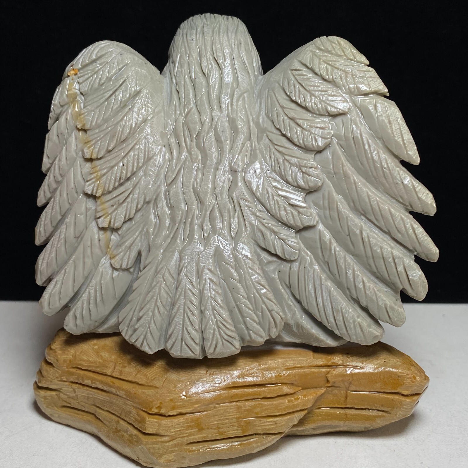 Natural Crystal Quartz Mineral Specimen Songhua Stone Handcarved Eagle Gift
