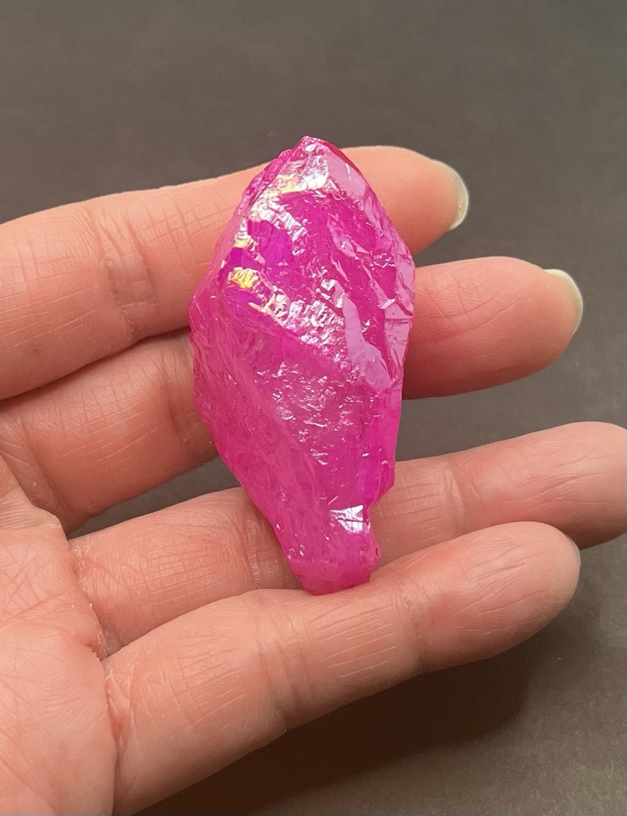 Pink Aura Genuine Quartz 34g