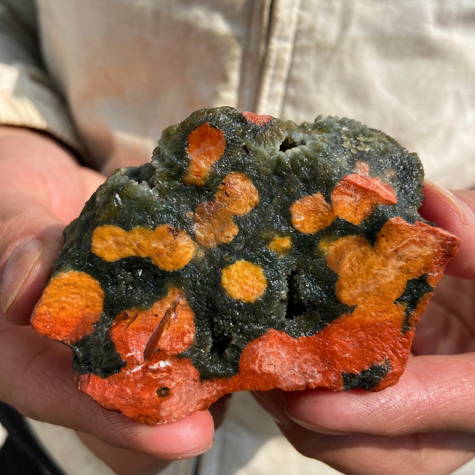 0.4lb Natural colourful ocean jasper raw stone crystal rough mineral specimen