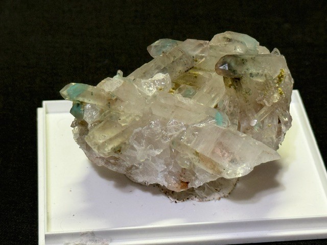 SEE VIDEO: RARE AJOITE INCLUDED QUARTZ CLUSTER, MESSINA MINE ,SOUTH AFRICA