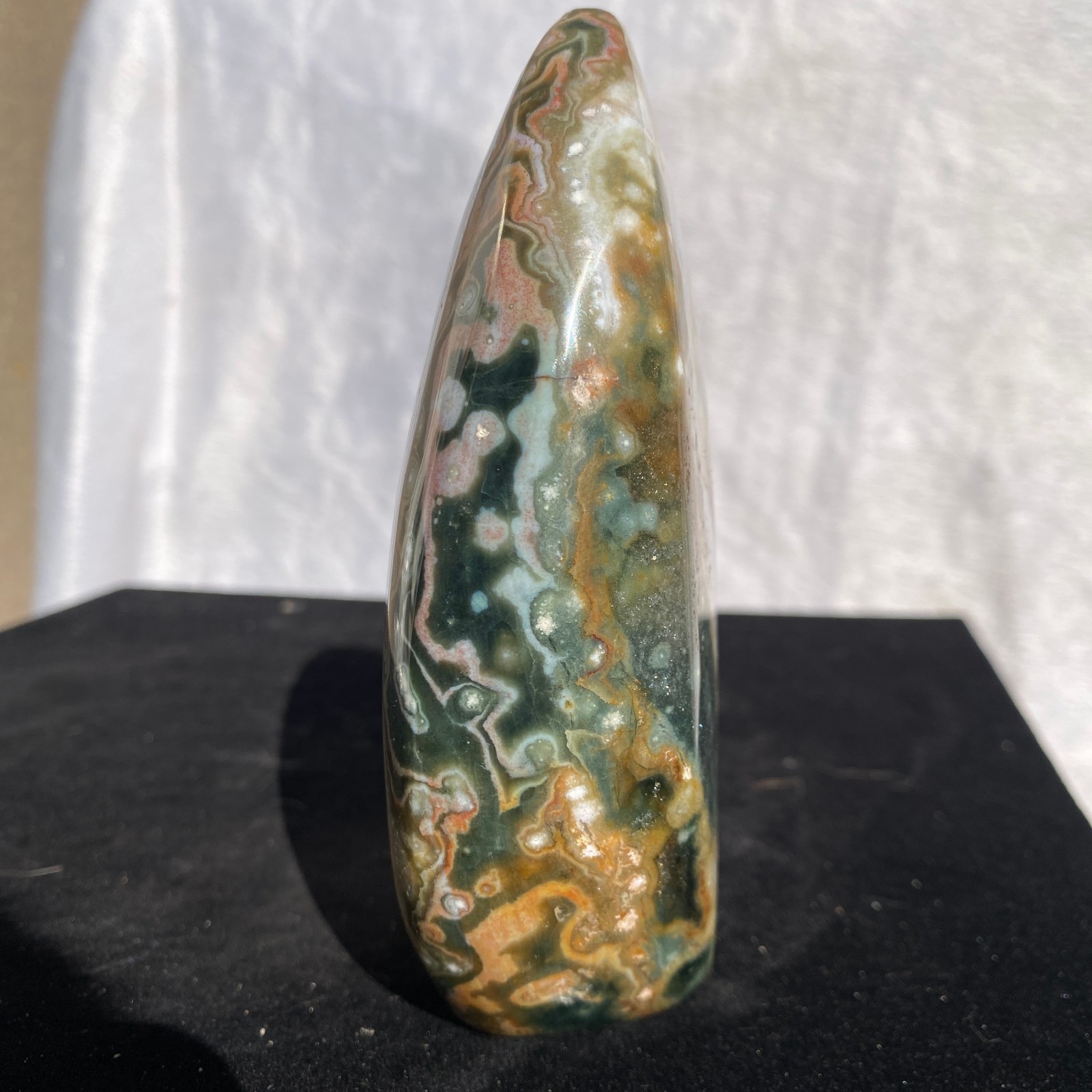 540g Natural polychrome Ocean Jasper Specimen Quartz Crystal Reiki Healing