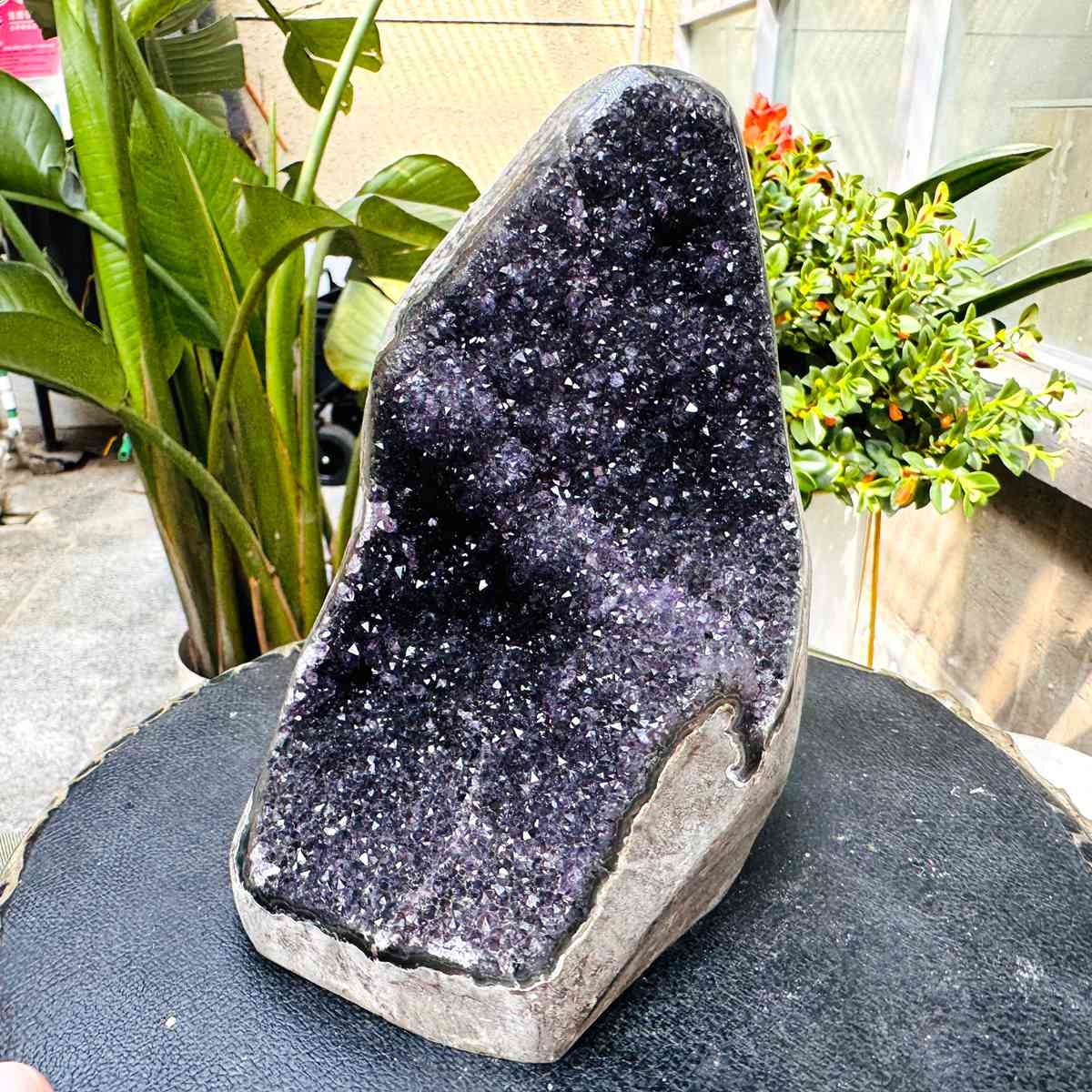 3.28LB Natural Uruguayan Amethyst Cluster Cave Display Specimen Healing