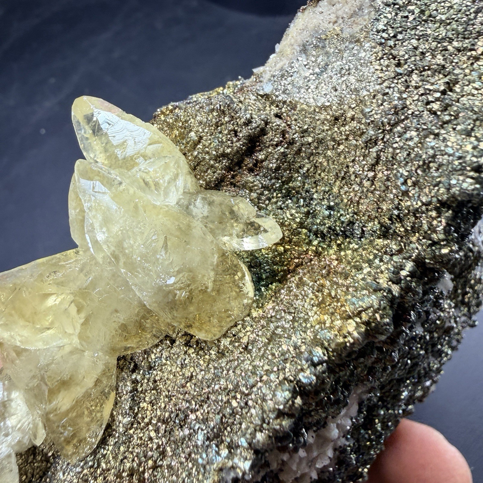 Calcite Galena Iridescent Chalcopyrite Crystal Combo / Sweetwater Mine *Video*