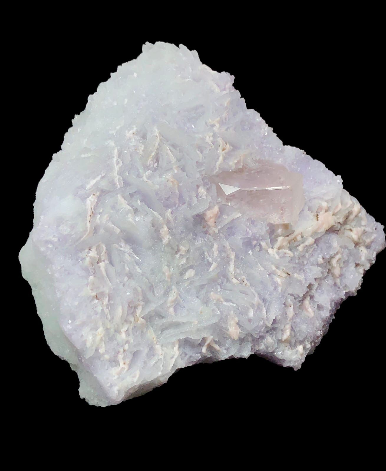 Clear COMPLETE MORGANITE CRYSTAL With Albite on Matrix- 220 Grams- 8.8 cm