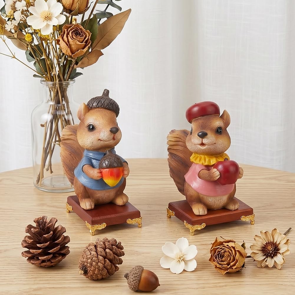 2Pcs Sienna Wooden Base Display Stand Mini Tray Stand Decorative Pedestal Hol…