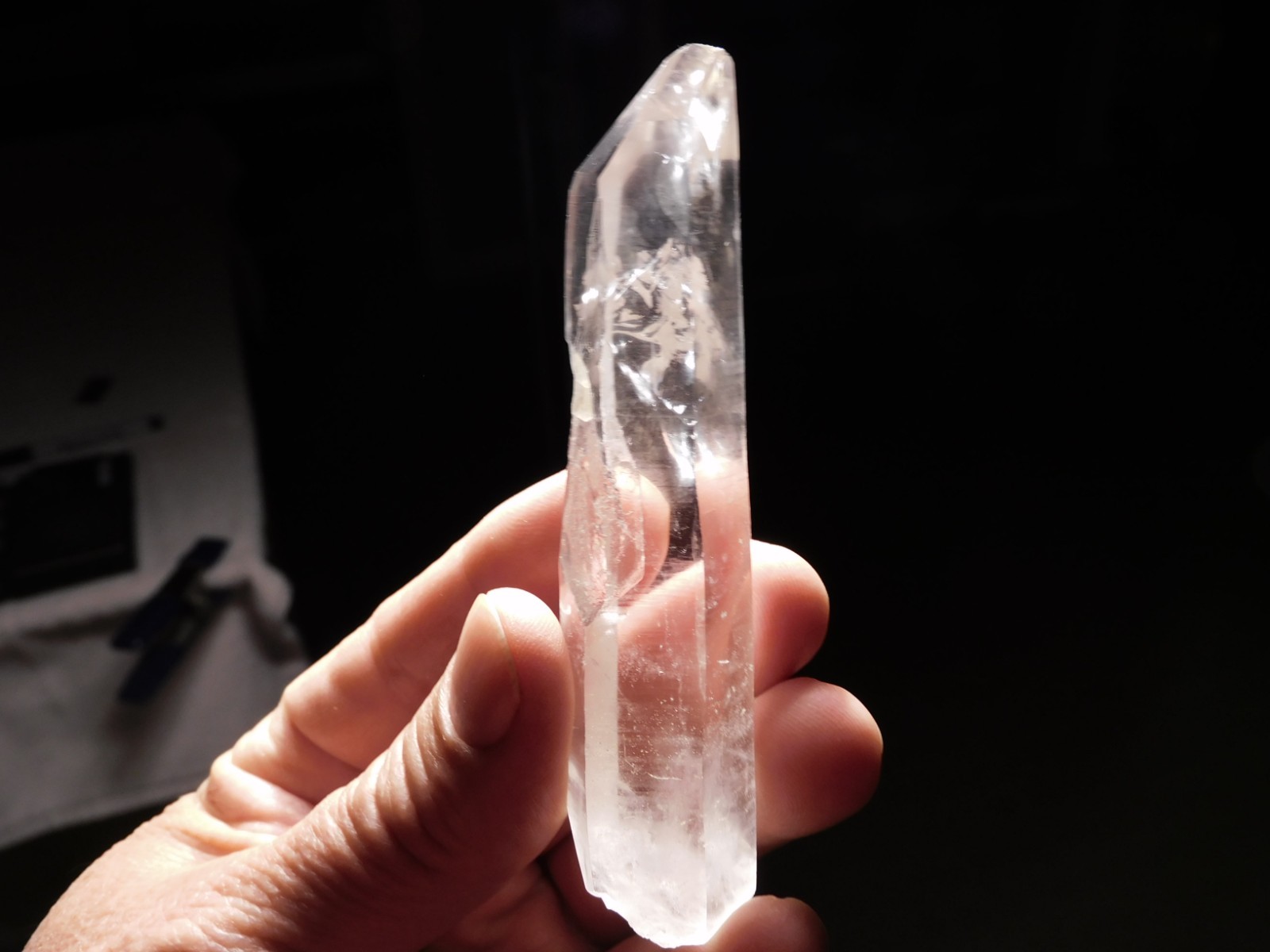 LONG Super! Translucent Quartz Crystal 100% Natural Brazil 69.8gr