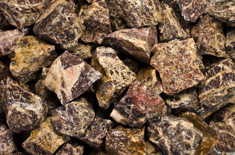 1/2 lb Picasso Jasper Rough Stones – Natural Crystal Mineral Rock Tumbling