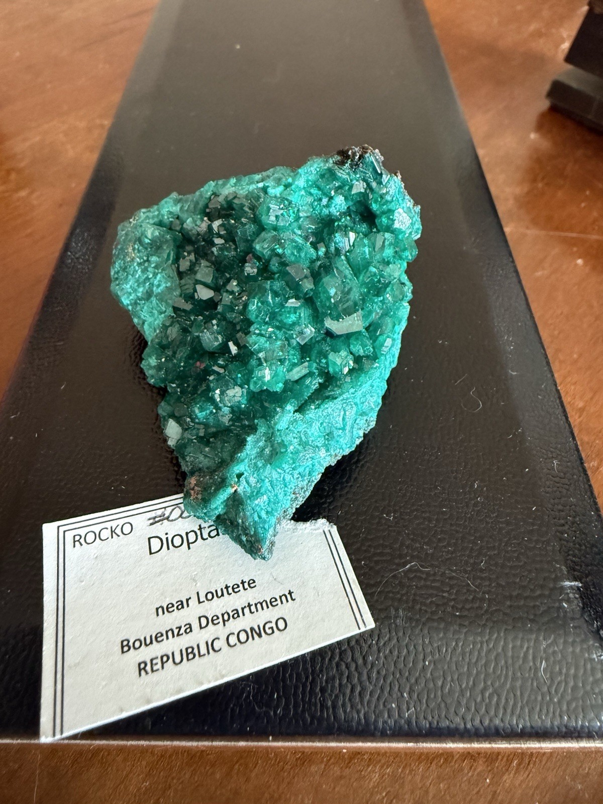 84.7g Gem Dioptase Crystal Cluster Mineral Specimen Bouenza Department, Congo
