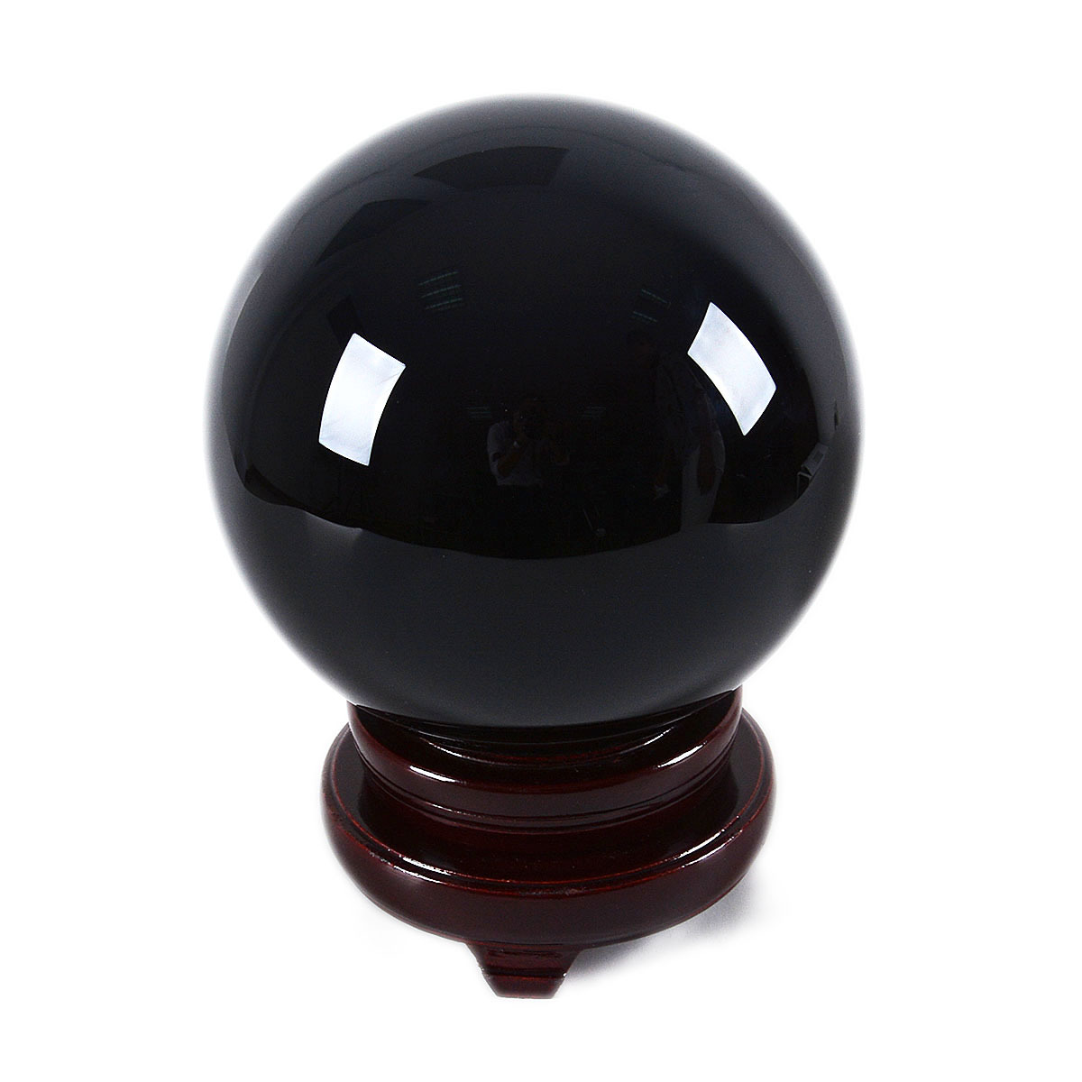LONGWIN 150MM Crystal Ball Sphere Paperweight Balls Photo Props Free Stand Gift