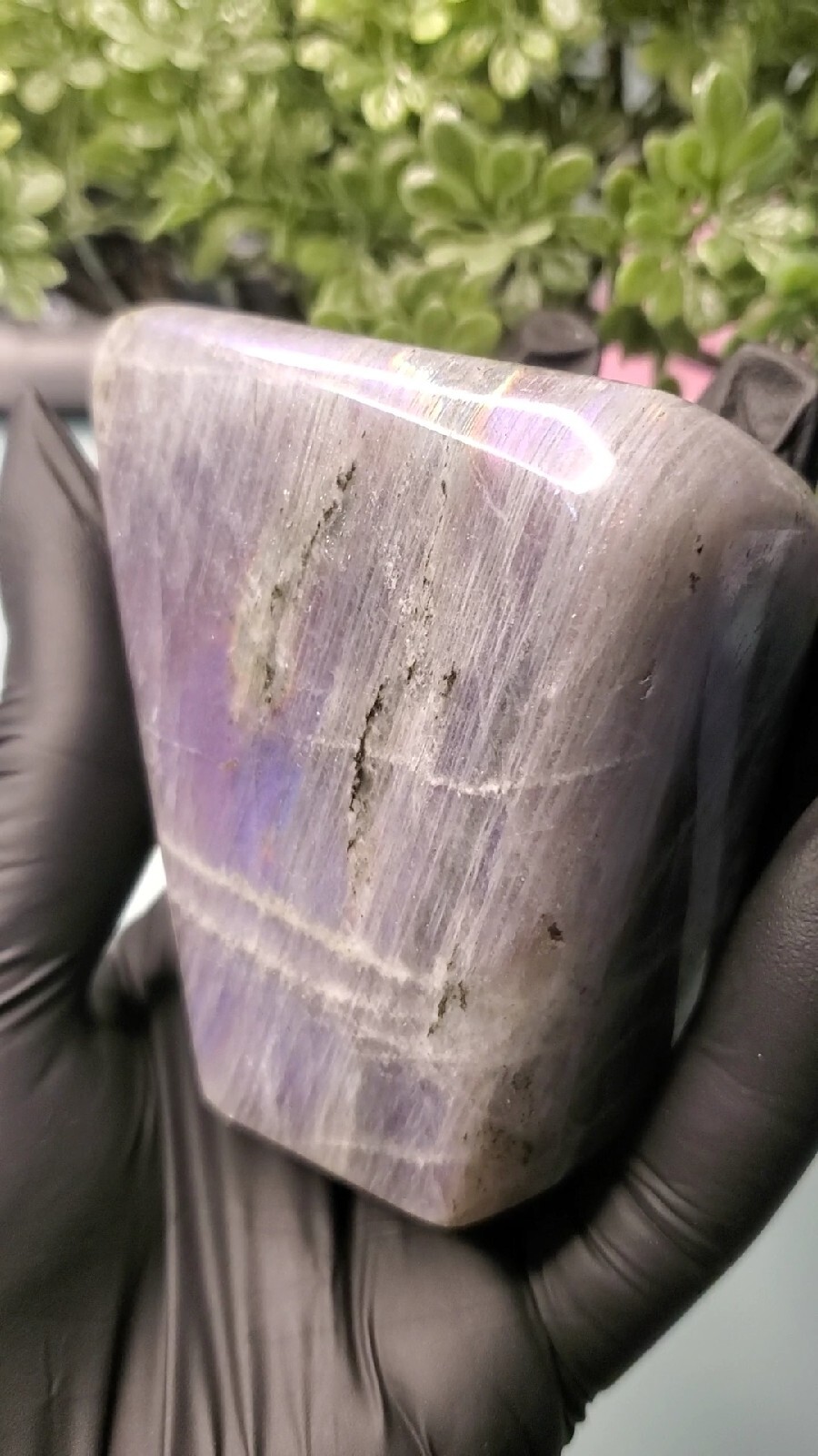 354g Natural Labradorite Quartz Crystal Freeform Mineral Specimen Healing
