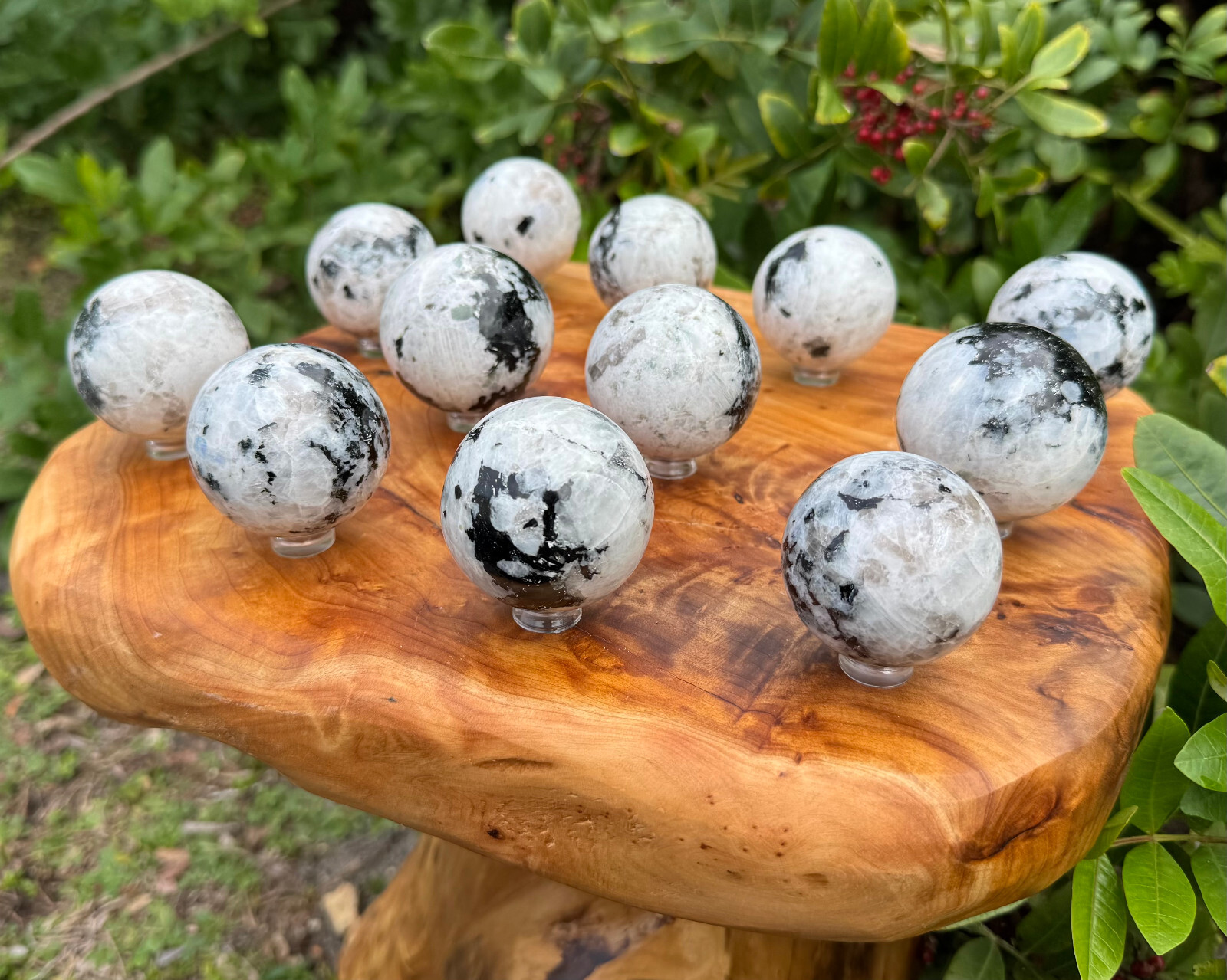 Rainbow Moonstone Crystal Sphere LARGE 1.5 – 2″ Sphere + Stand, Moonstone Sphere