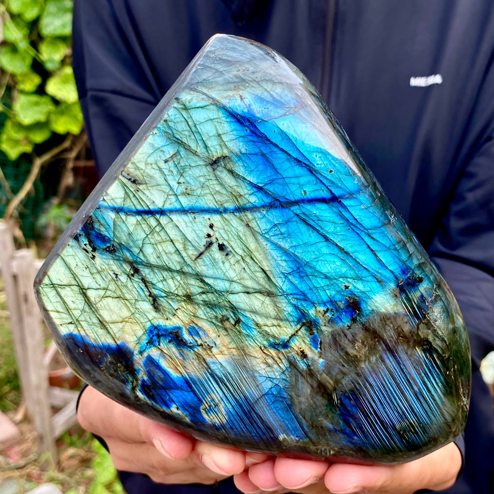 3.2LB Natural Gorgeous Labradorite Quartz Crystal Stone Specimen Healing