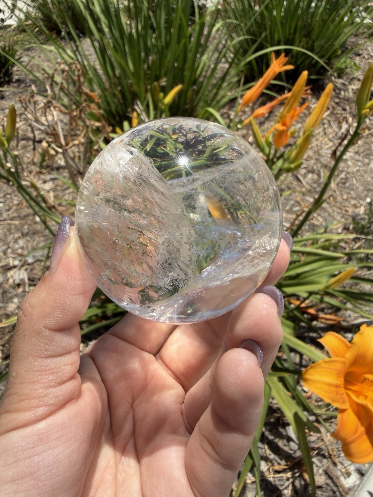 High Quality Clear Quartz Sphere | Natural Crystal Ball | Polished Quartz,A544