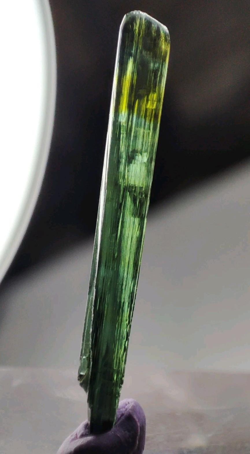 Multi Colour Tourmaline Gemmy Crystal With Nice Colour & Unique Growth.