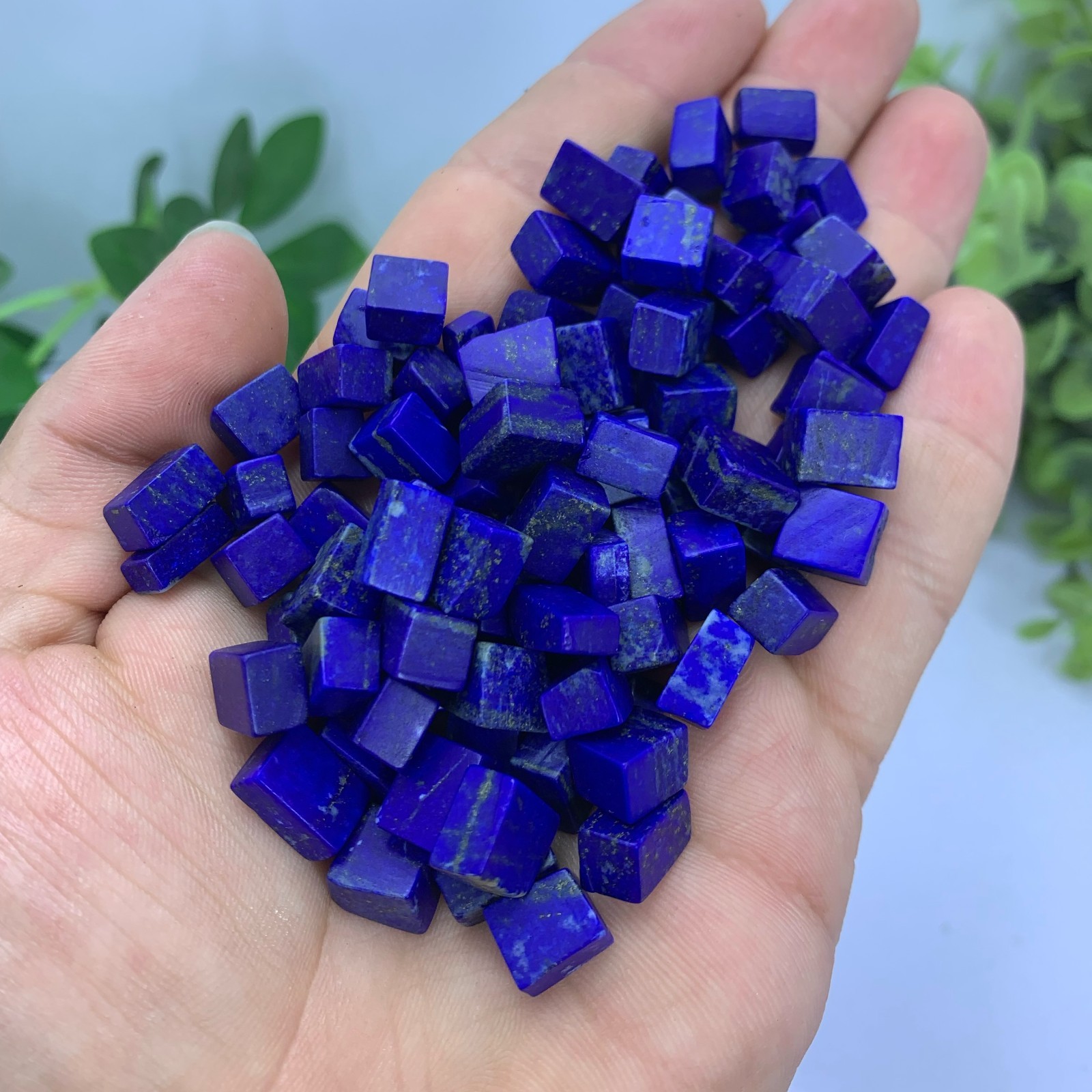Lapis Lazuli Blue Small Cubic Pieces For Jewelry Use, Natural Lapis Lazuli Blue