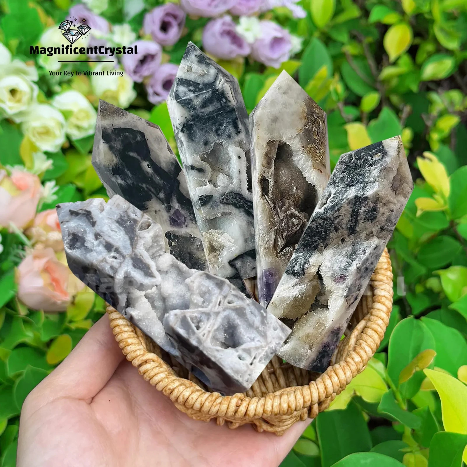 1PC Genuine Sphalerite Tower Point Crystal Obelisk Wand Solar Plexus Home Decor