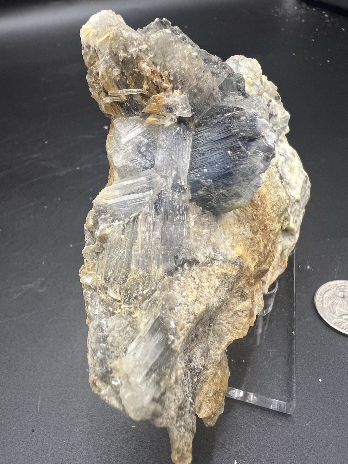 Natural Rare Shattuckite And Selenite Specimen. Minerals, Crystals, Decor,Quartz
