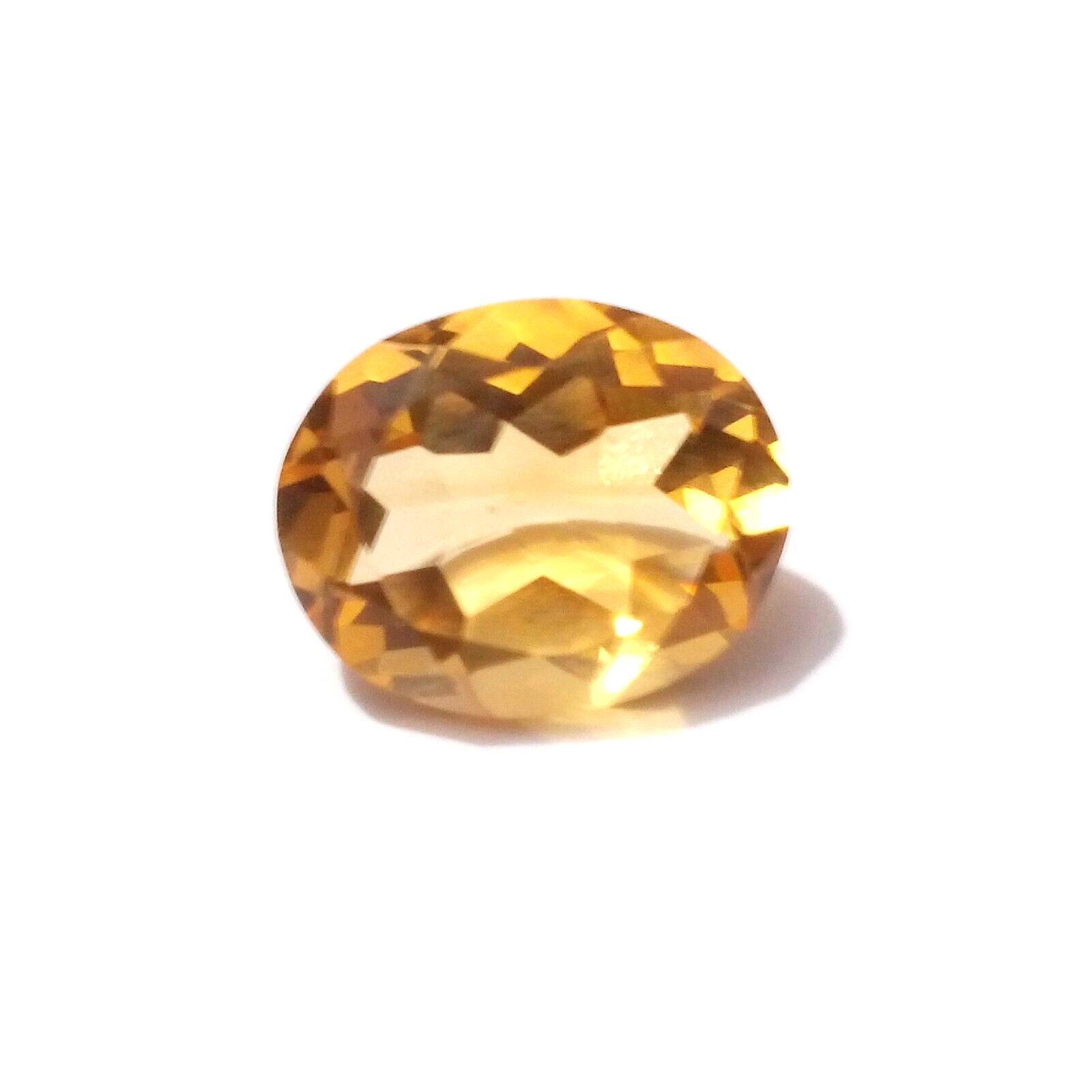 Amazing Rare 2.30 Crt Faceted Golden Citrine Topaz Oval Shape Loose Gemstone