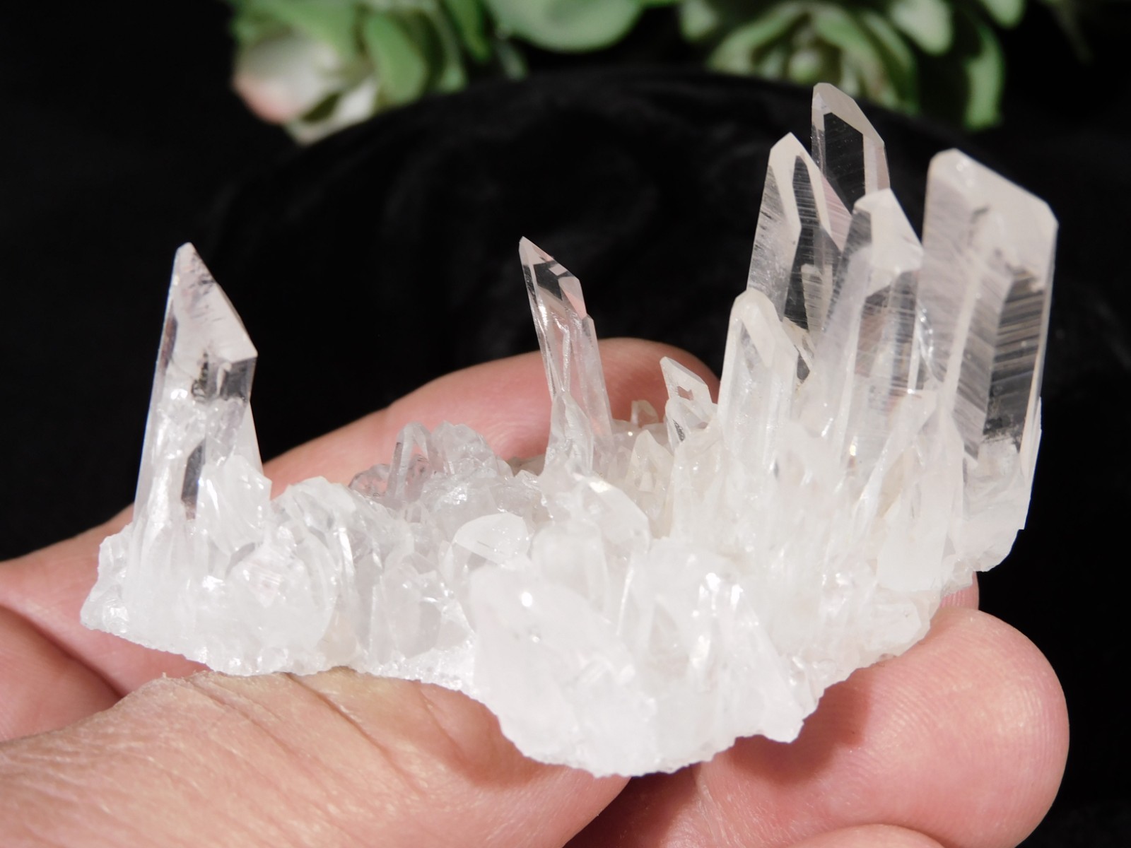 Super TRANSLUCENT Quartz Crystal BURR Cluster Collier Creek ARKANSAS 48.5gr