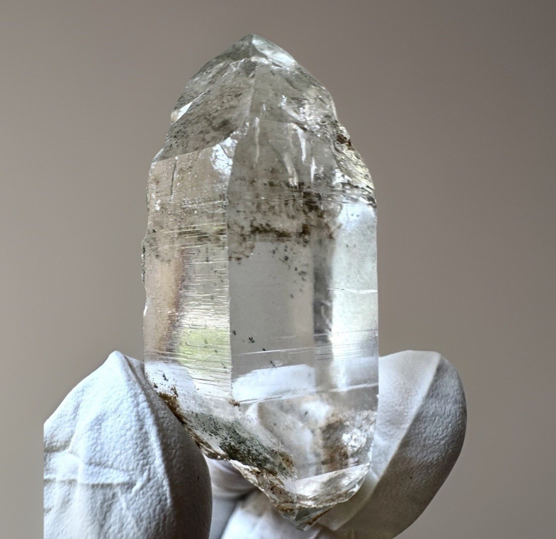 “Emerald Mist” Hashupi Himalayan Quartz Double Terminated Green Phantom Crystal