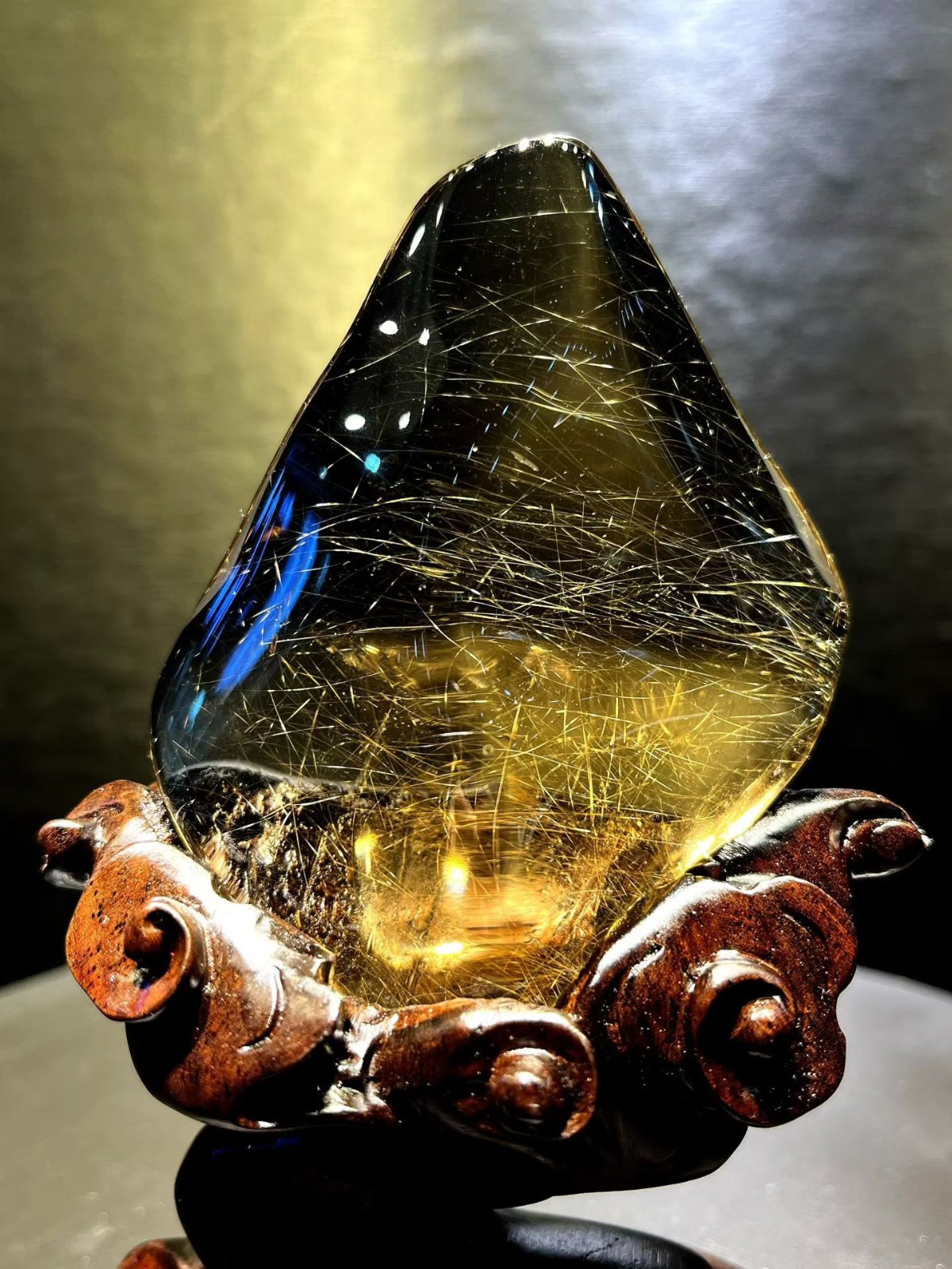 290g Rare Top Natural Rutilated crystal Quartz Mineral specimen Reiki Decor+st