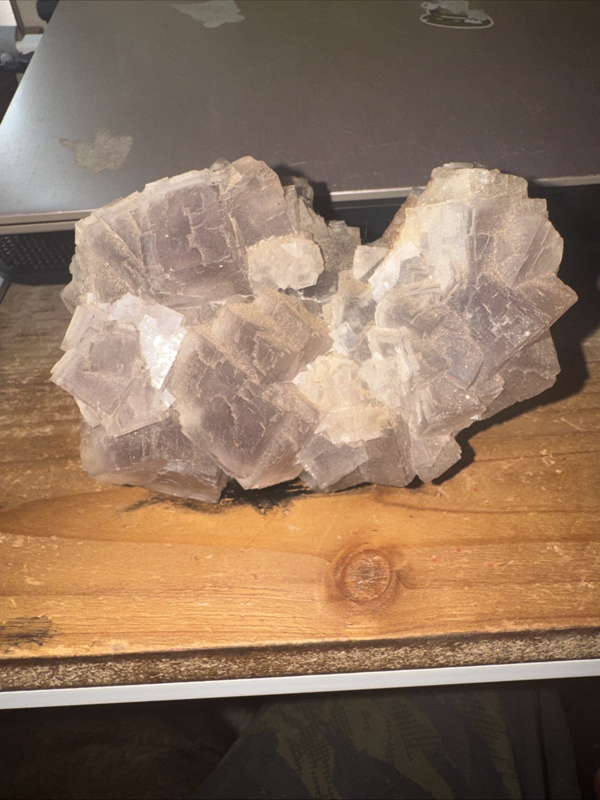Light Purple Fluorite Specimen Natural Crystal Mineral