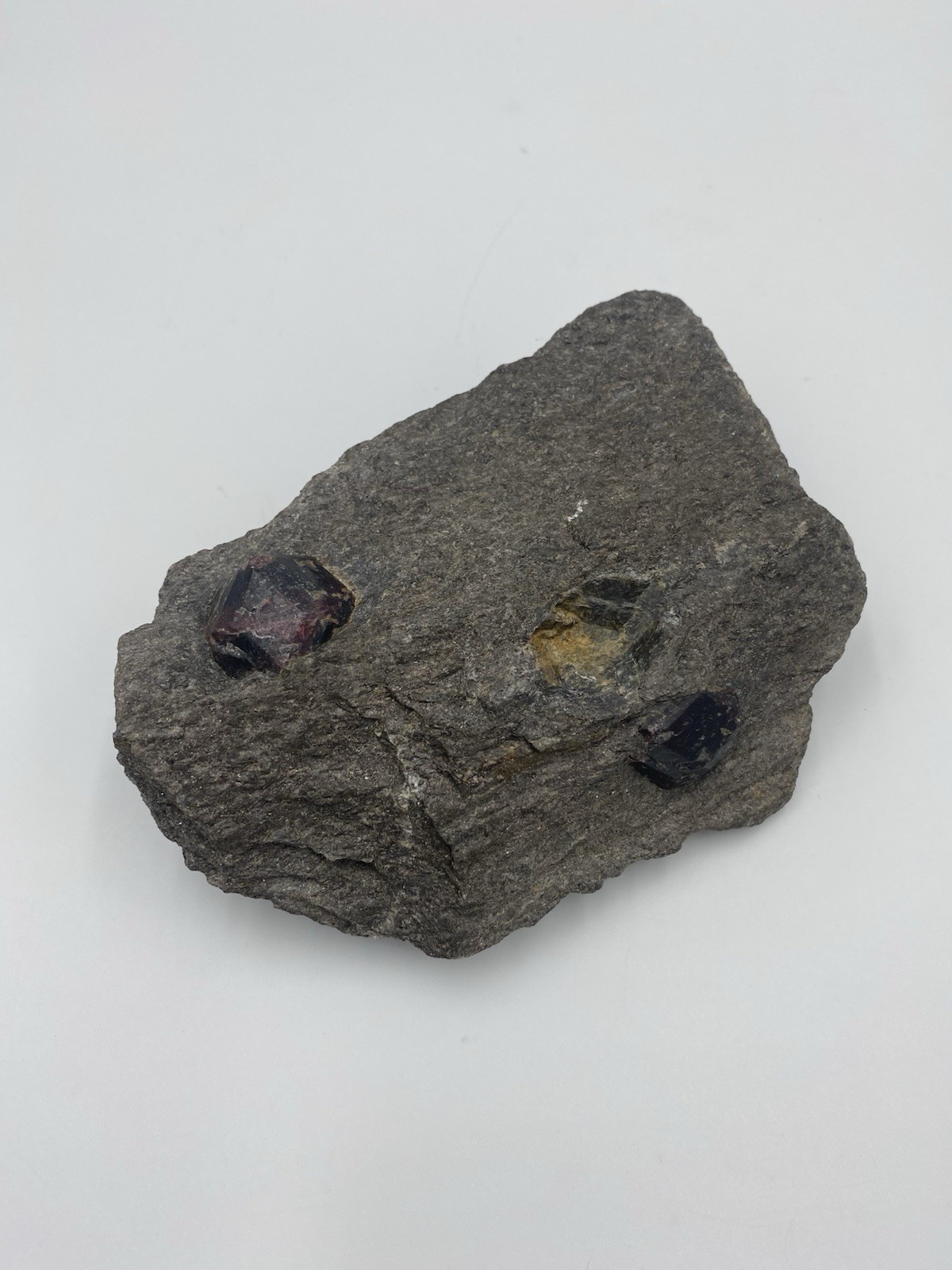 Gemmy Red Almandine Garnet Gemstones in Matrix Crystal Specimen 1lb 4.8oz 5.5”
