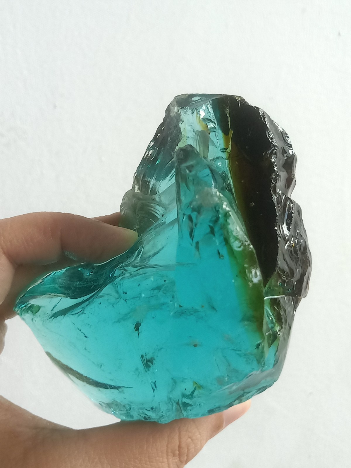 425 Grams Bicolor Green And Brown Raw Monatomic Andara Crystal B523