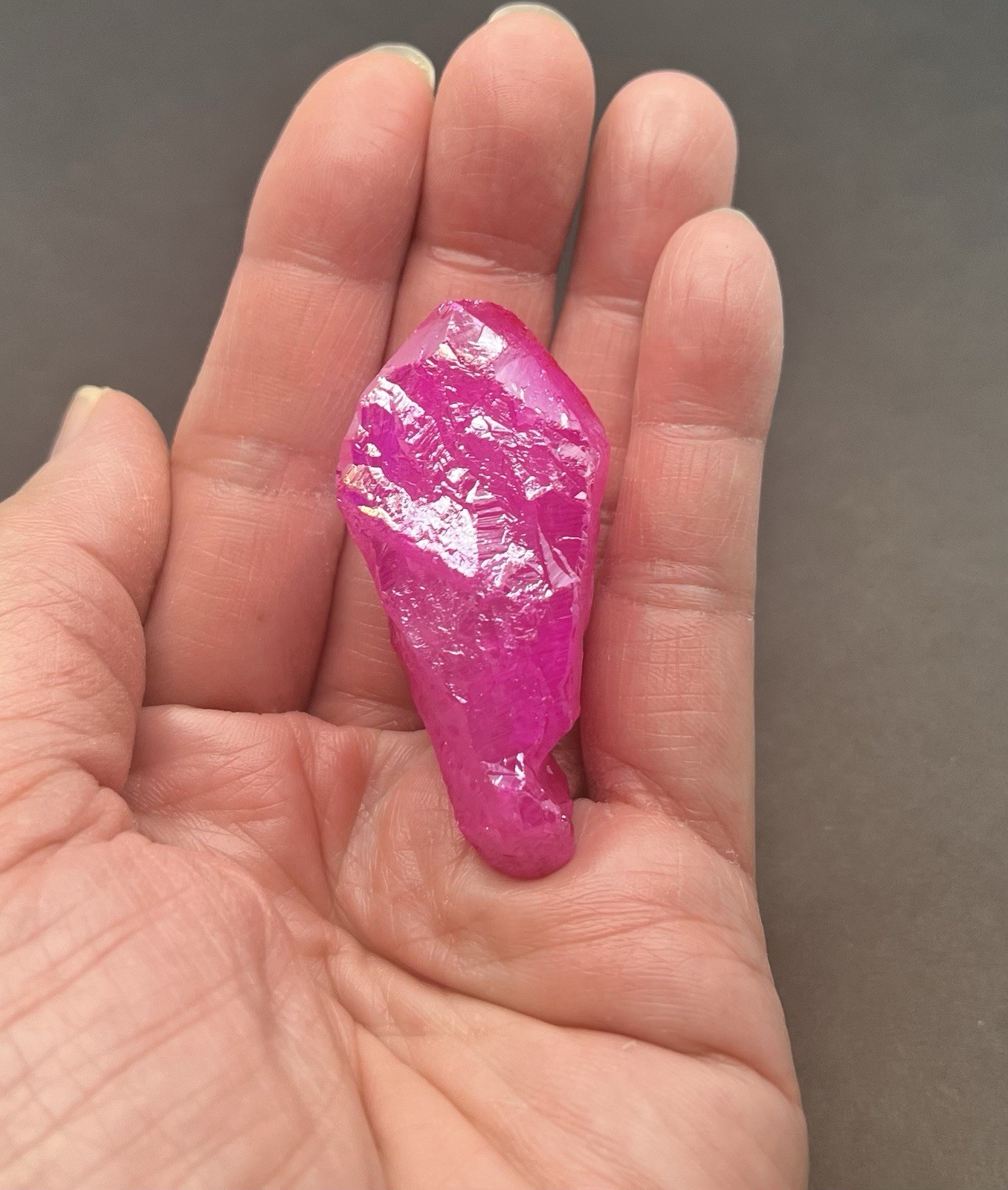 Pink Aura Genuine Quartz 34g
