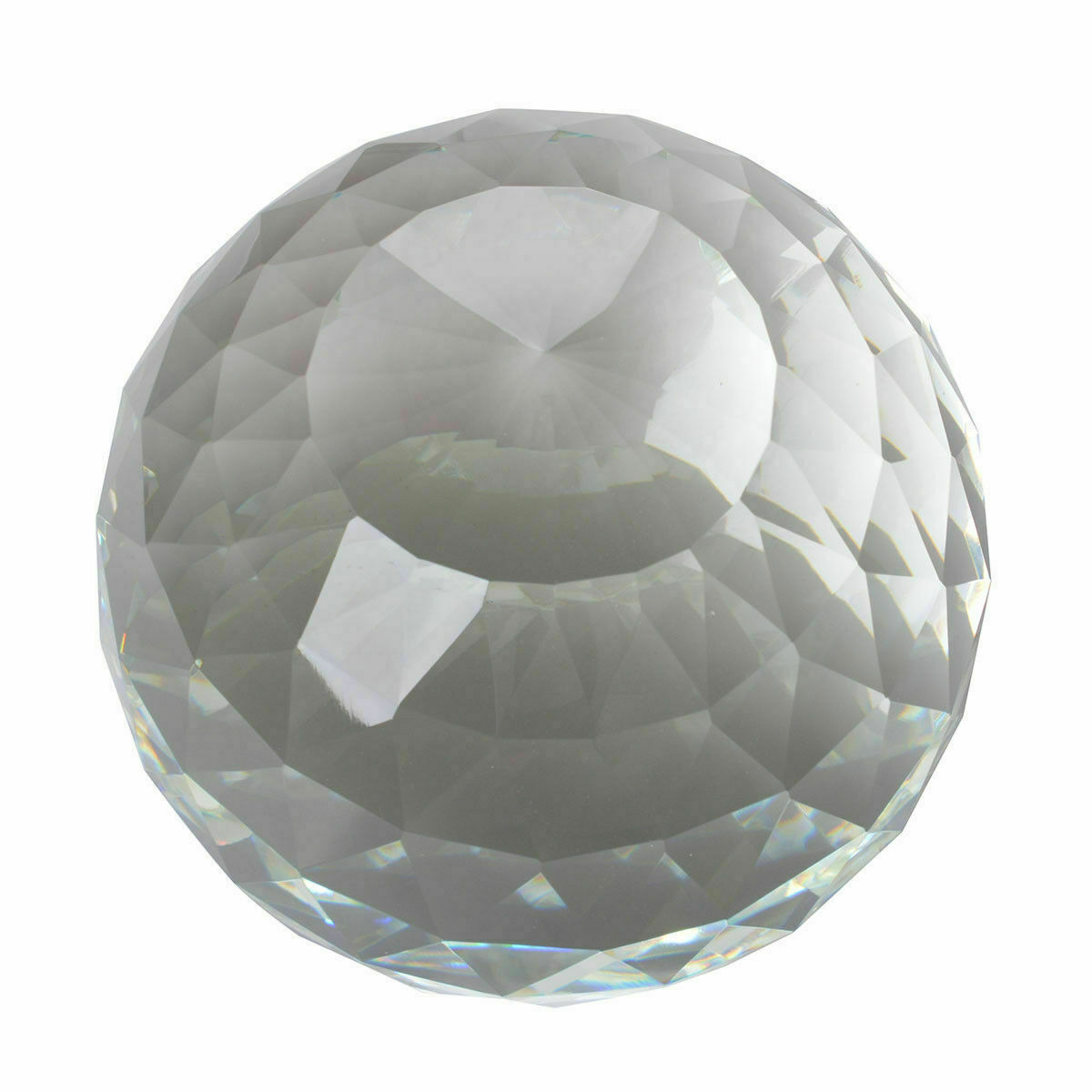 Clear Cut Crystal Sphere 50-200MM Faceted Gazing Ball Prisms Suncatcher Home
