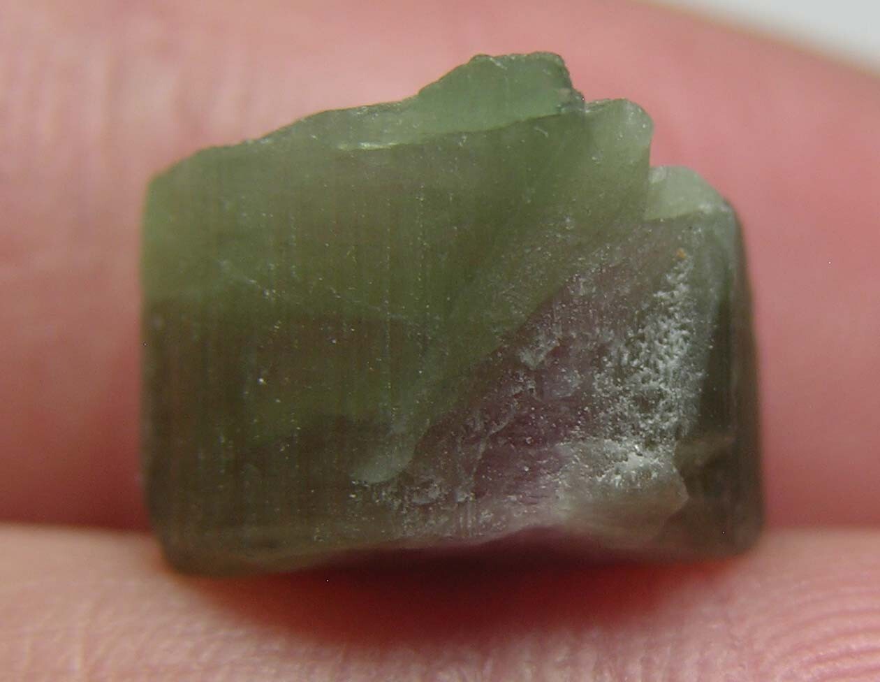9.35ct Afghan 100% Natural Raw Watermelon Tourmaline Crystal Specimen 1.85g 12mm