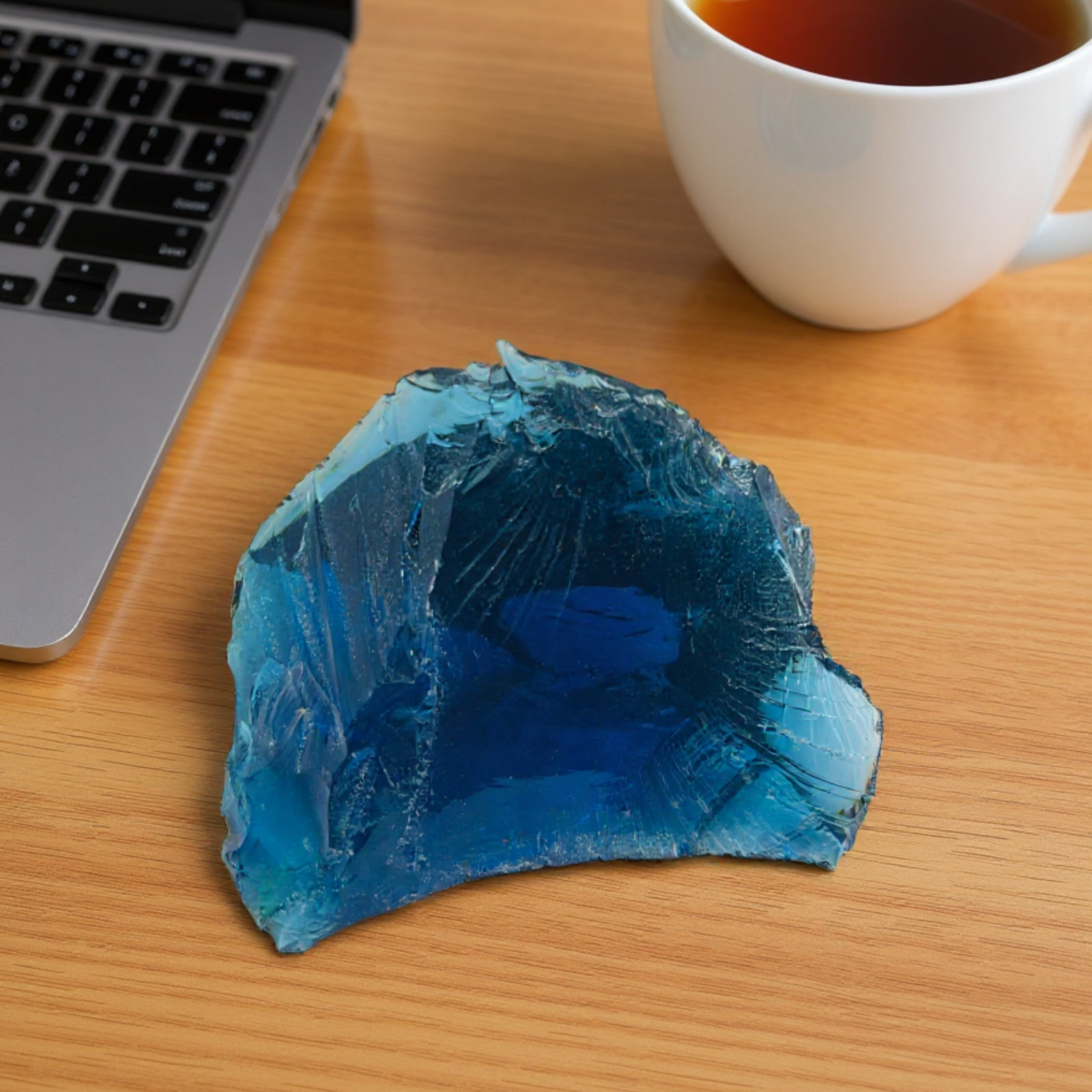550-650CT Raw Blue Obsidian Crystal | Natural Rough Gemstone for Energy