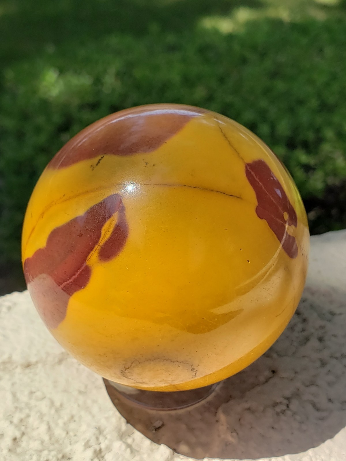2.5″ Mookaite Jasper Crystal Sphere Ball Orb, 341g or 12 oz
