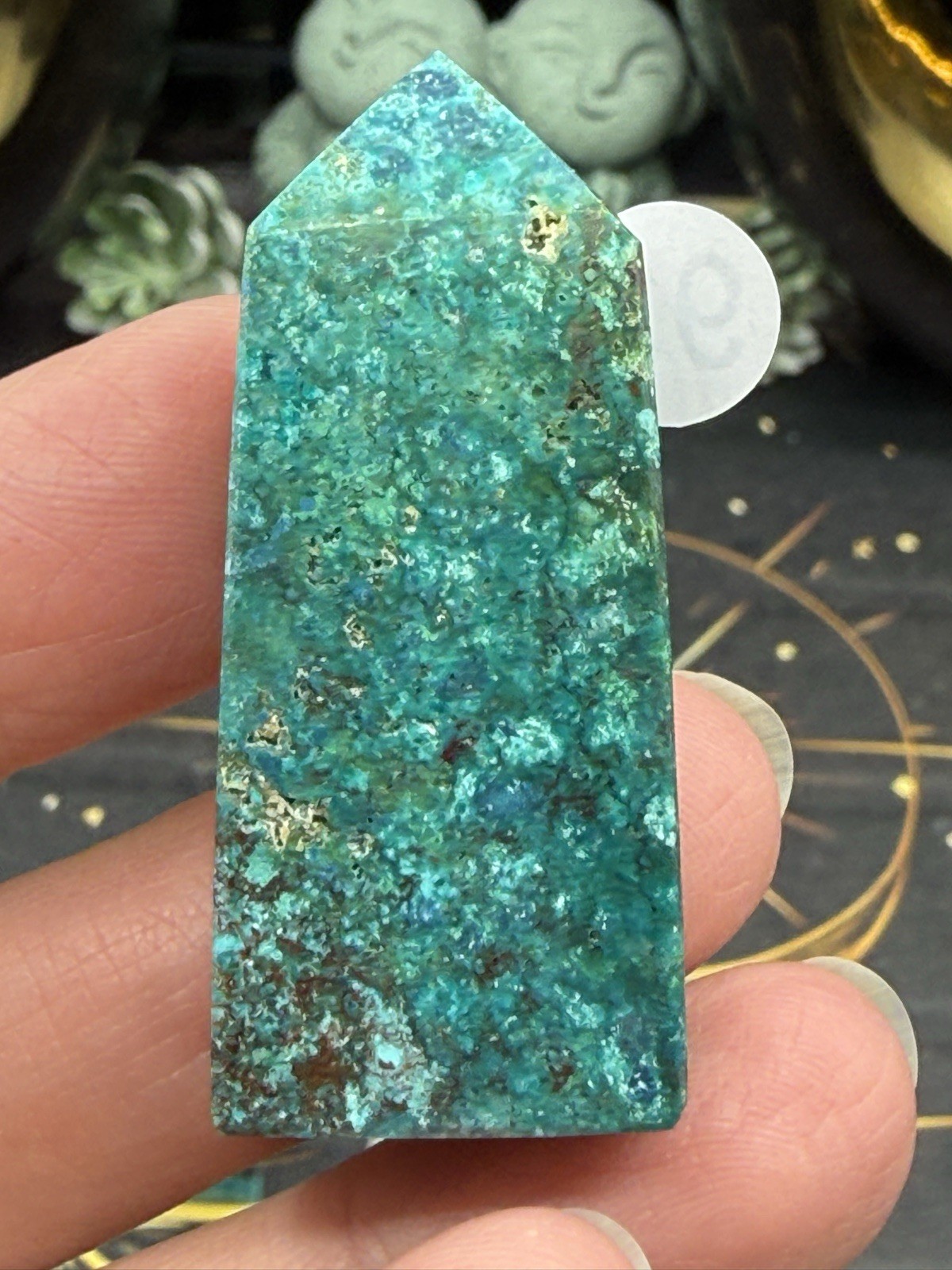 Natural Chrysocolla Small/mini Points Some hematite malachite Free shipping
